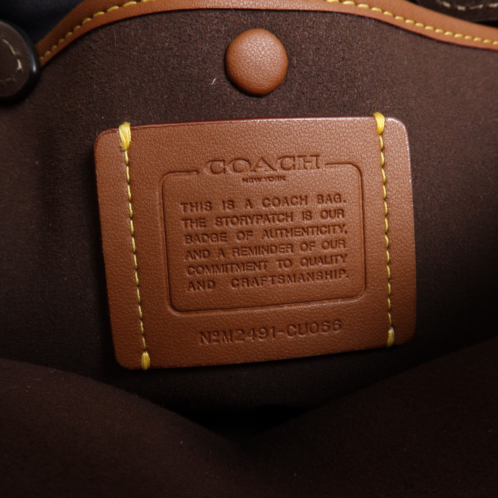 COACH 牛皮皮革2 Way Shoulder手挽肩背兩用袋