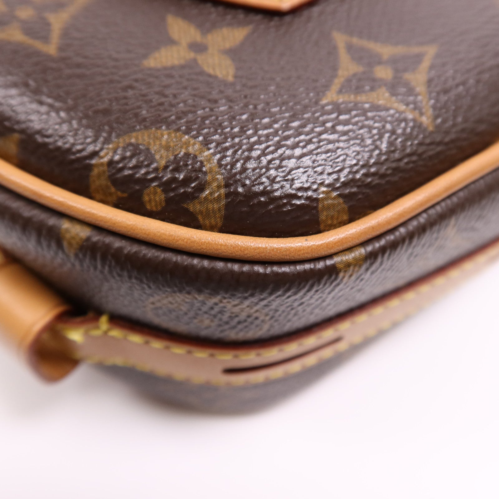 LOUIS VUITTON Monogram Boite Chapeau Souple金扣肩背袋棕色