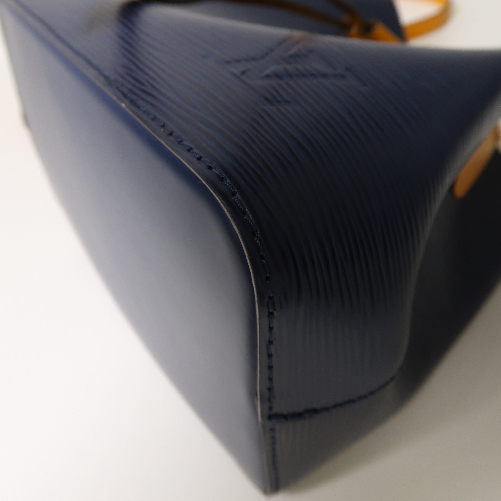 LOUIS VUITTON Epi NeoNoe BB銀扣手挽肩背兩用袋藍色/黃色