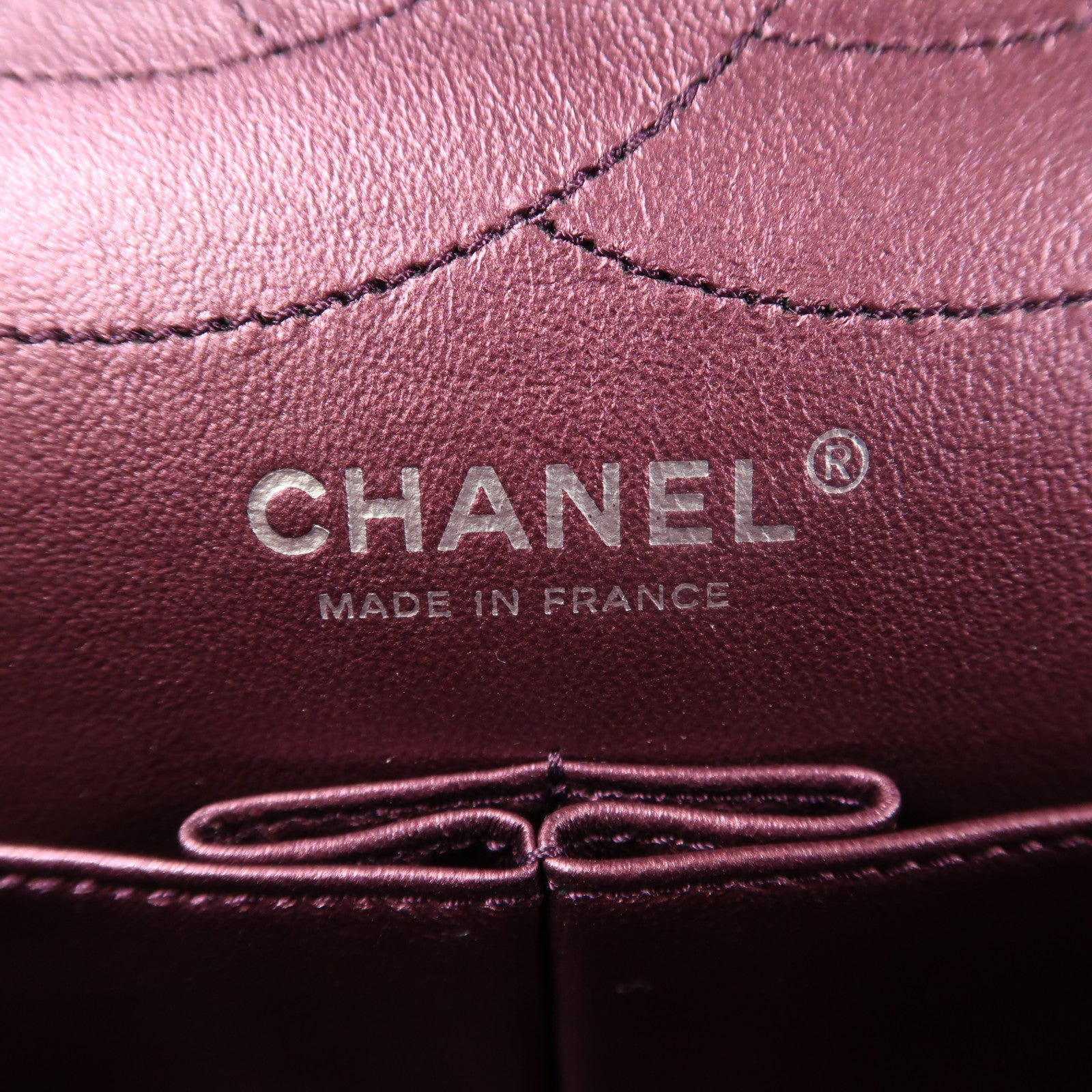 CHANEL 【激減優惠】牛皮皮革2.55 Jumbo銀扣鏈帶肩背袋