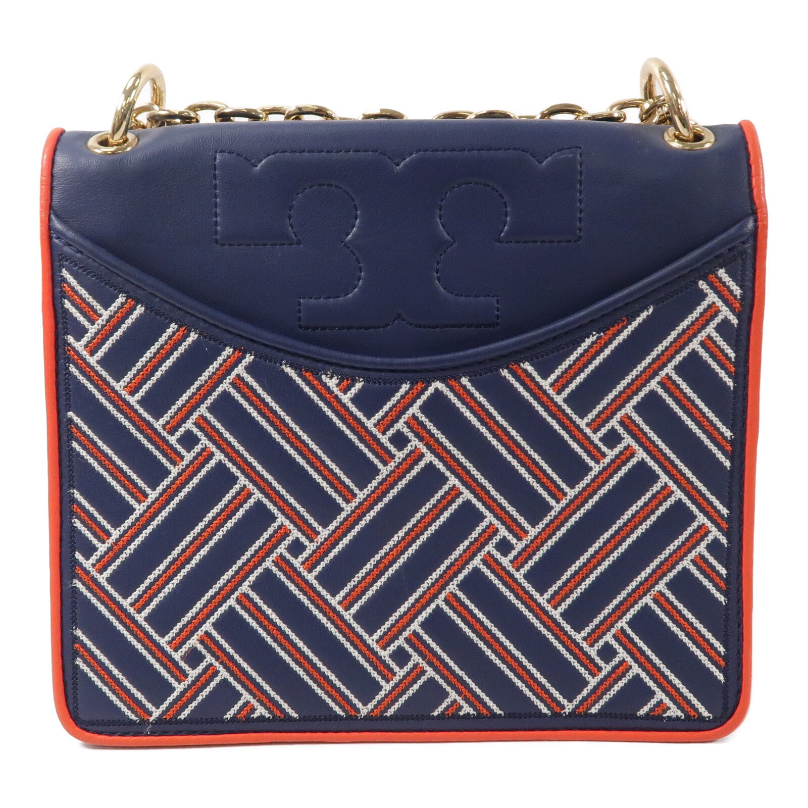 Tory Burch 牛皮皮革Chain Shoulder鏈帶肩背袋