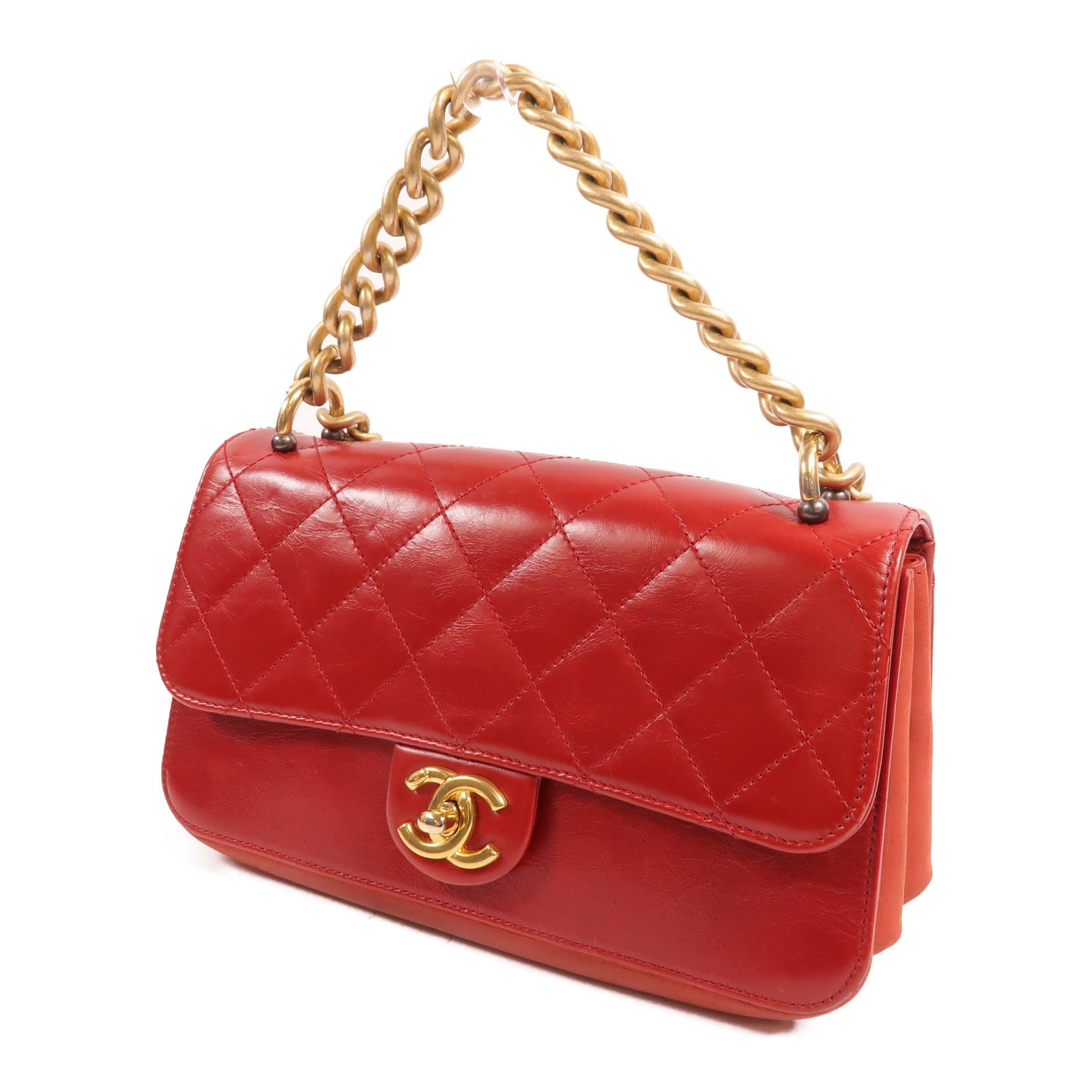 CHANEL 牛皮皮革Paris Cosmopolite Bag手挽肩背兩用袋