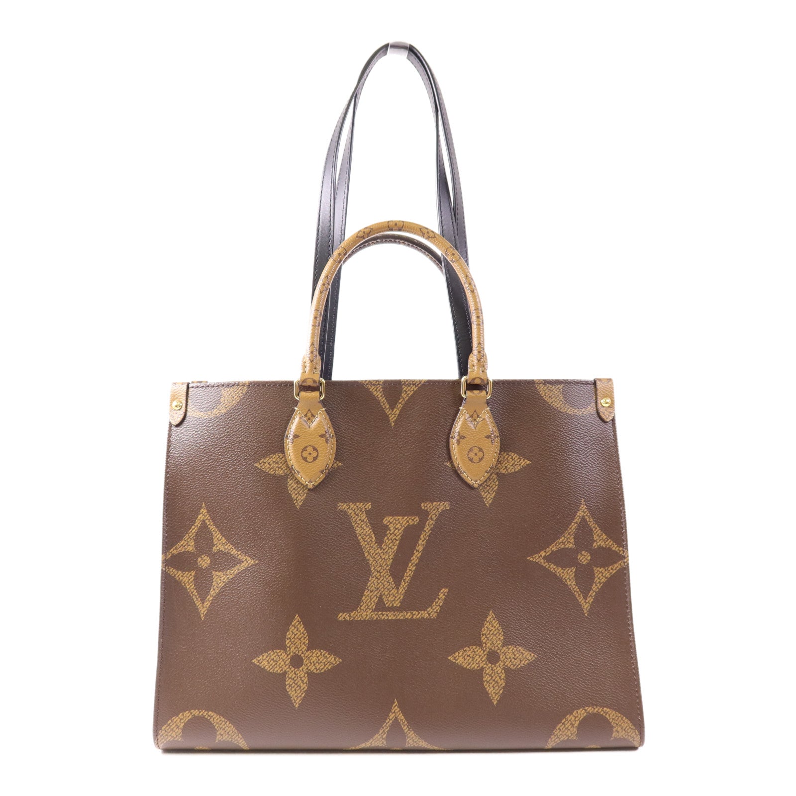 LOUIS VUITTON LV GHW On The Go MM 2 Way Bag M45321 Monogram Giant Brown