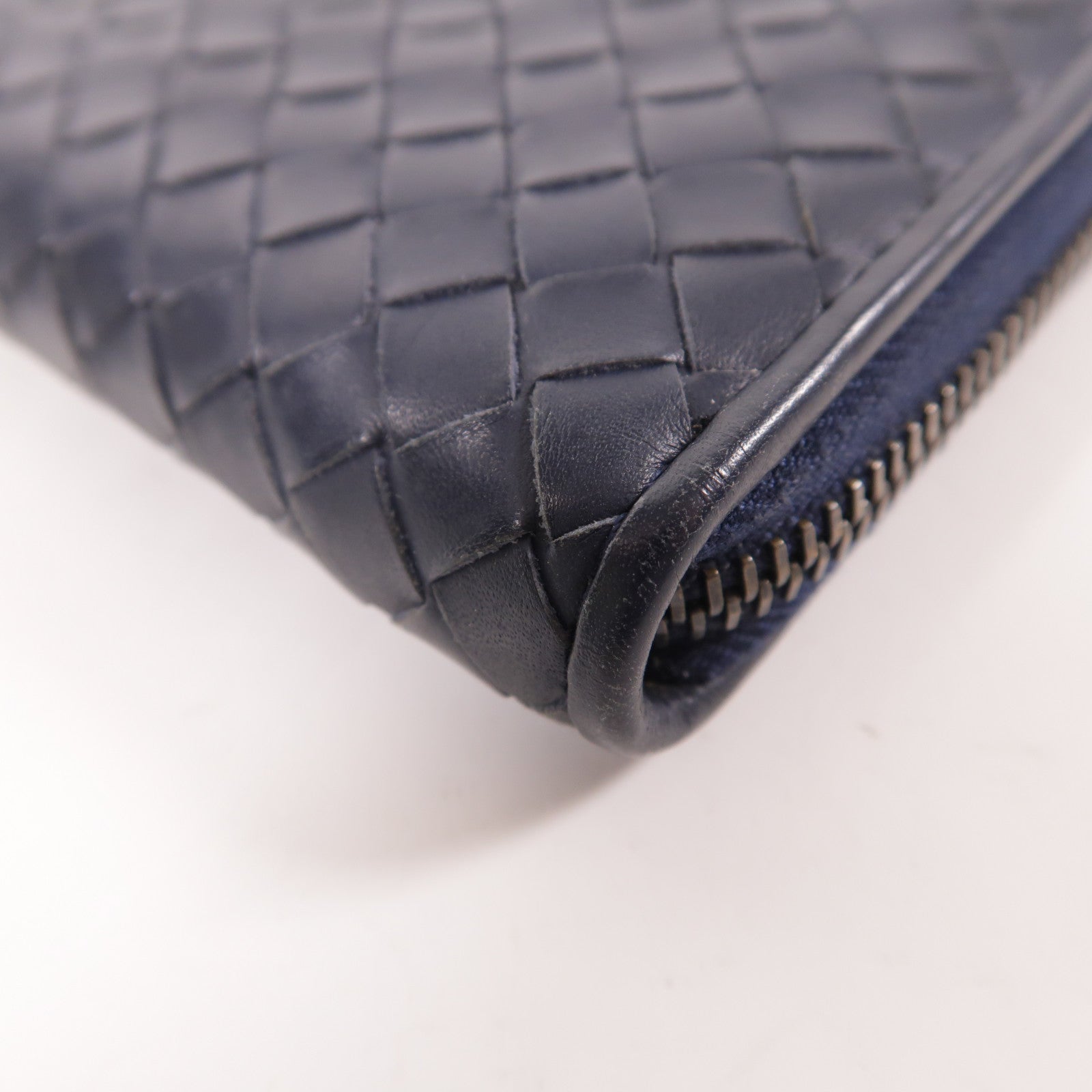 BOTTEGA VENETA 羊皮皮革Zipper Long Wallet金扣長錢包