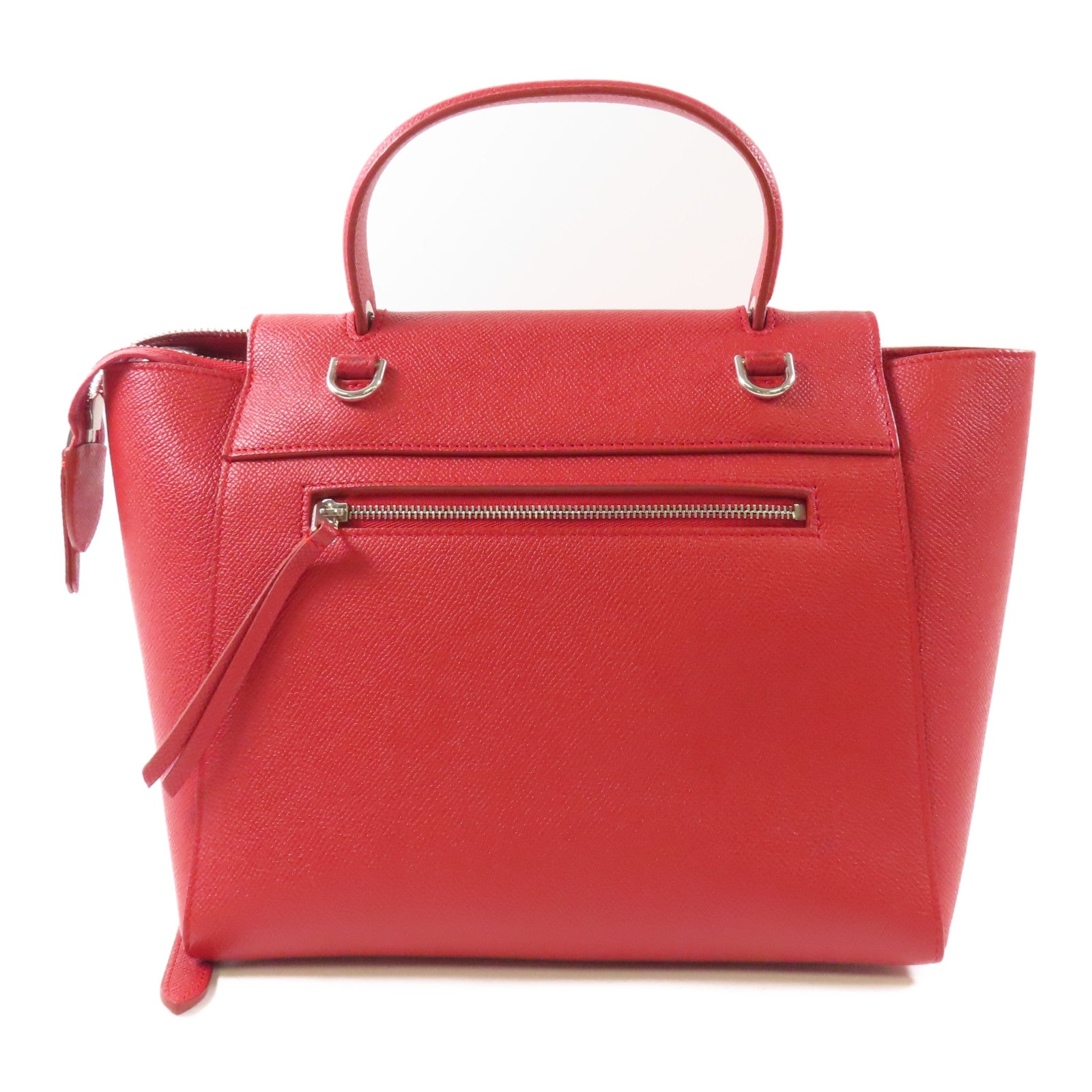 CELINE 牛皮皮革Micro Belt Bag銀扣手挽肩背兩用袋