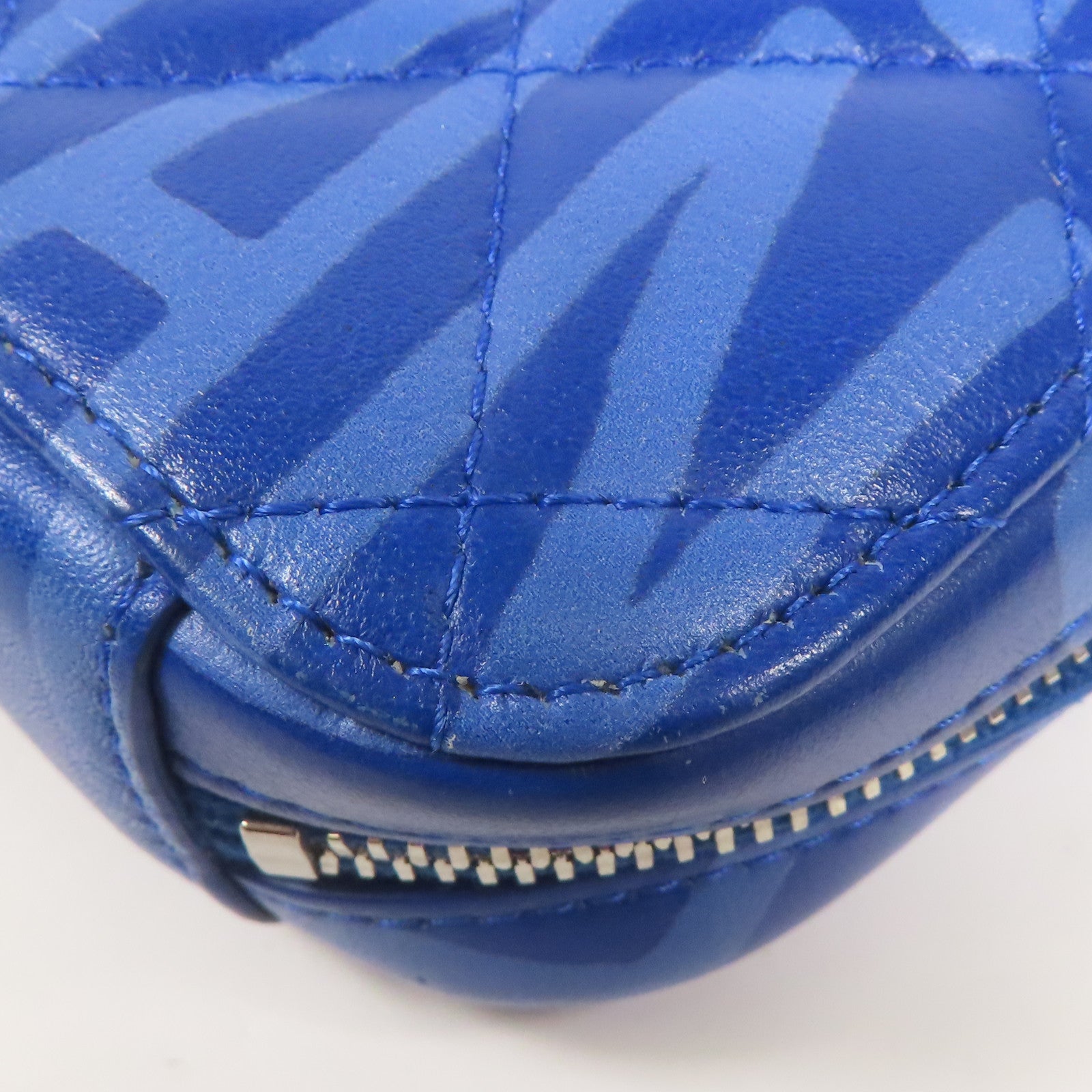 CHANEL 羊皮皮革Shoulder Bag銀扣鏈帶肩背袋