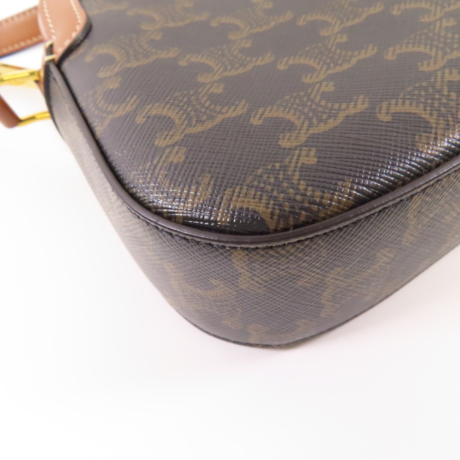 CELINE 塗層帆布Triomphe Camera Bag金扣肩背袋