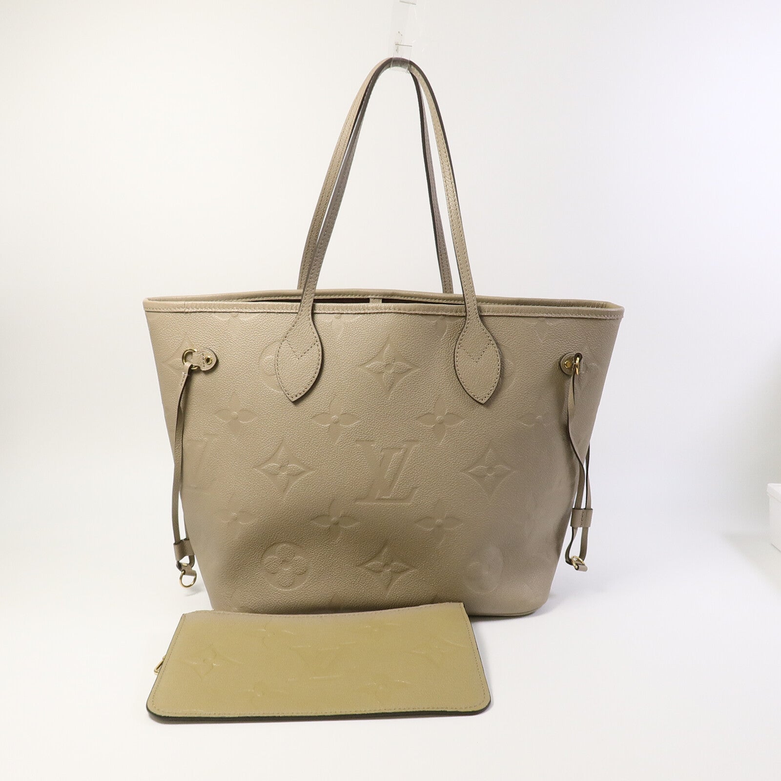 LOUIS VUITTON Monogram Empreinte Neverfull MM肩背袋