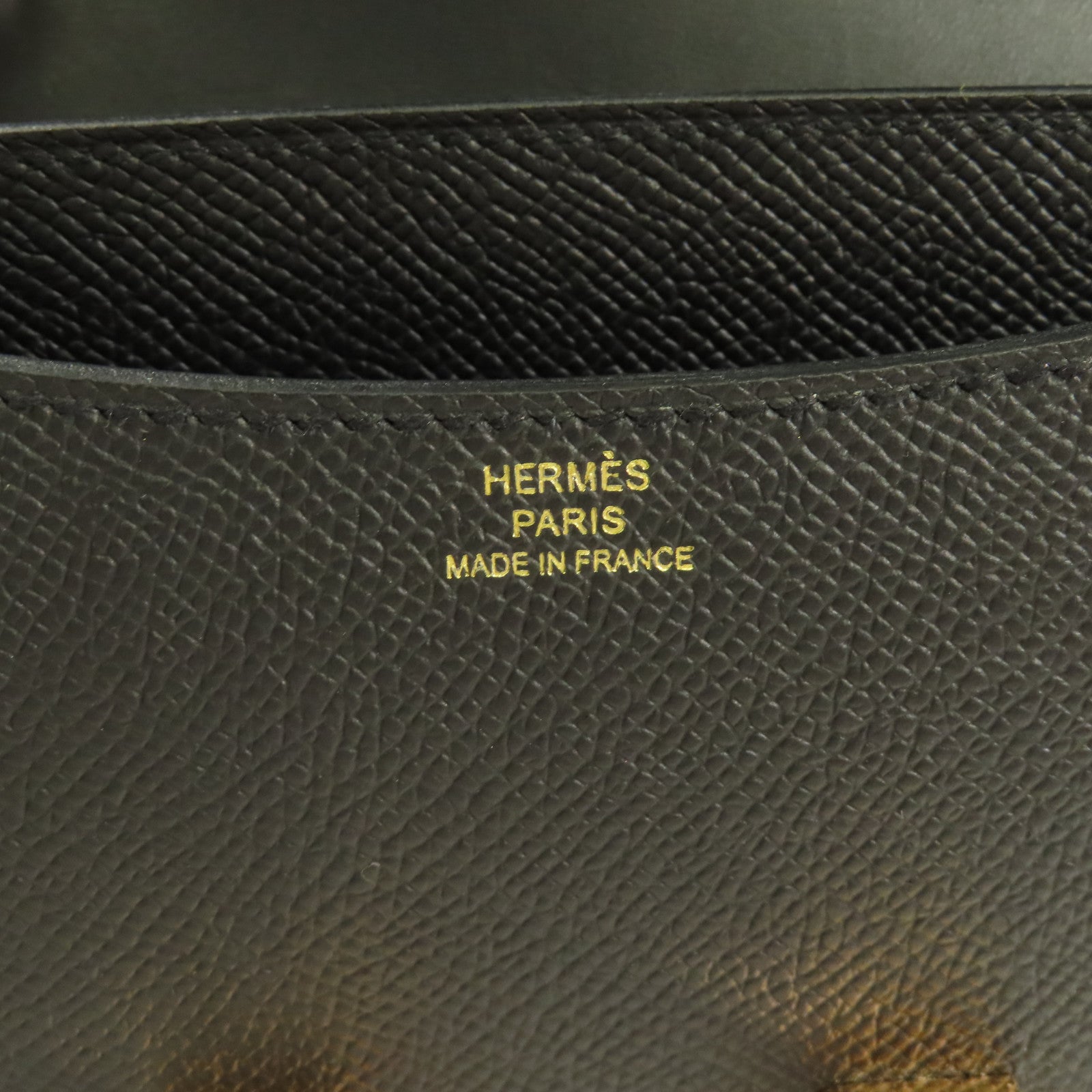 HERMES Epsom皮革Constance Mini玫瑰金扣手挽肩背兩用袋