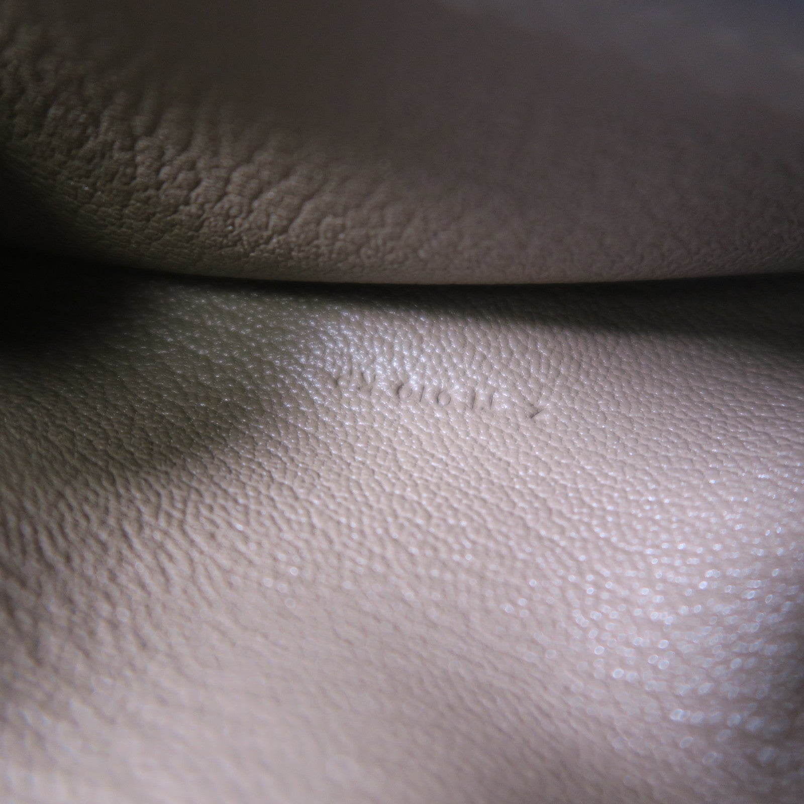 HERMES Chevre皮革Bearn Wallet金扣長錢包Etoupe