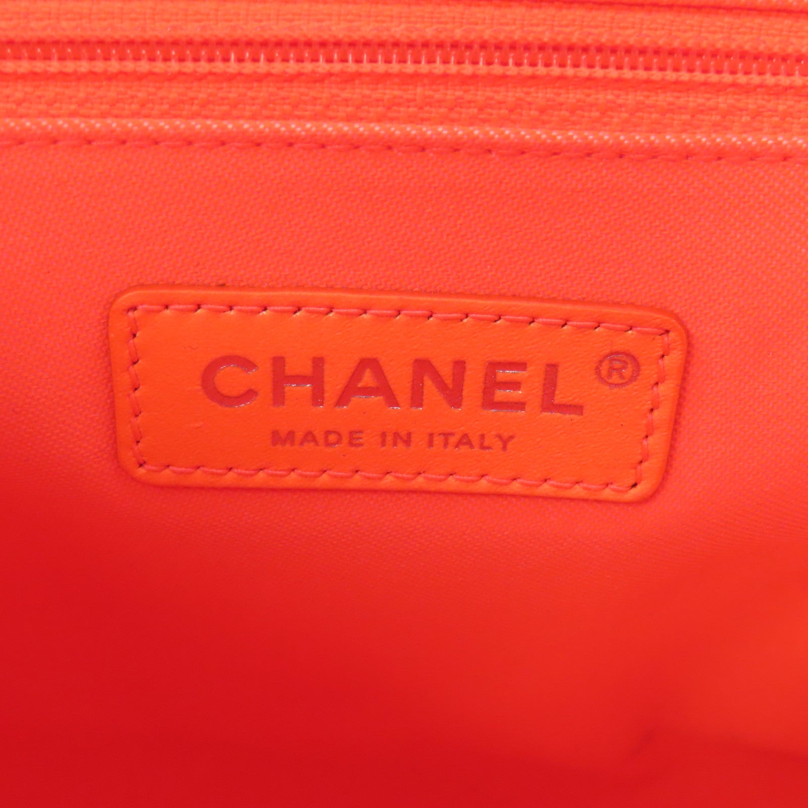 CHANEL 帆布Chain Shoulder Bag銀扣鏈帶肩背袋藍色