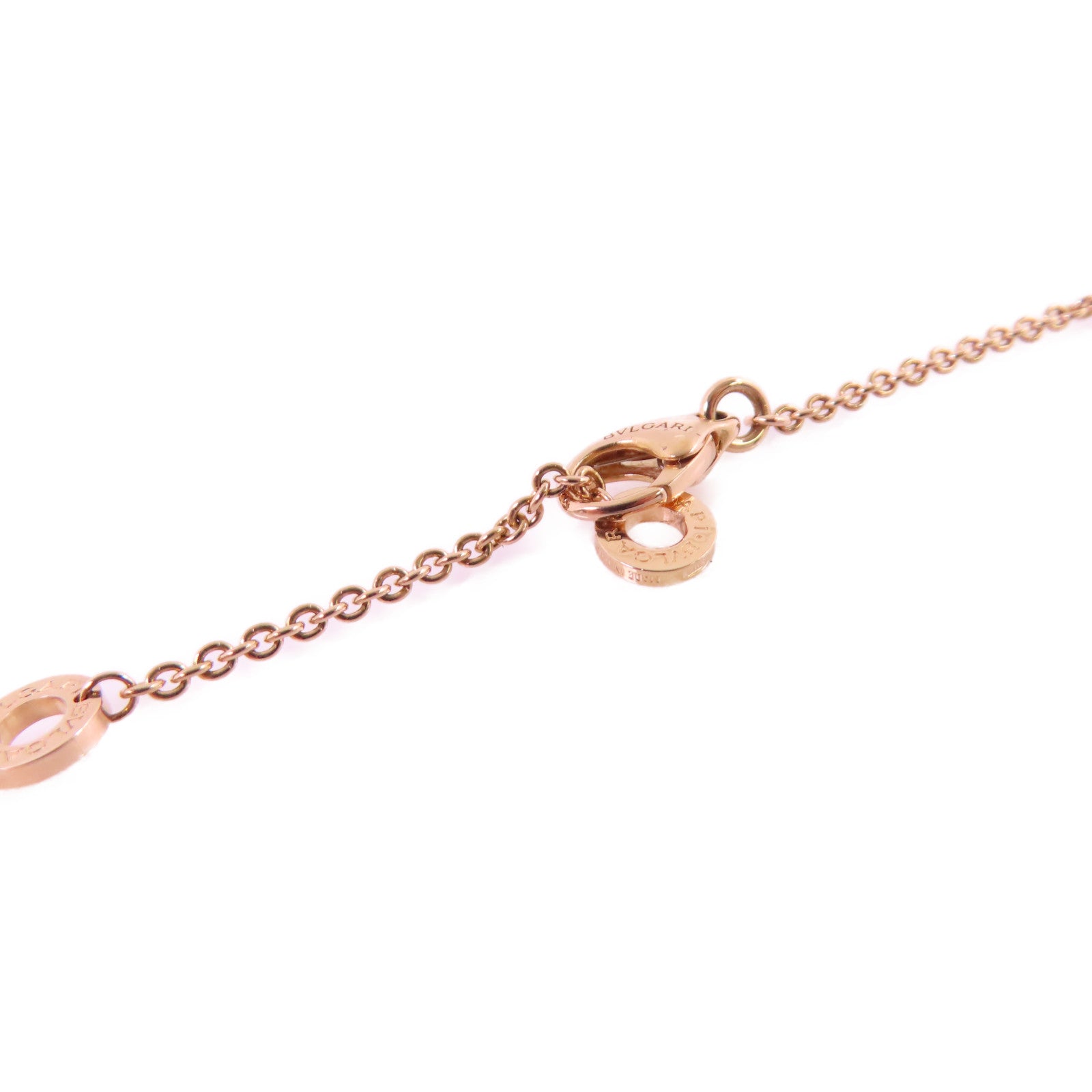 BVLGARI 18K玫瑰金/鑽石B.Zero1 Diamond Necklace項鏈
