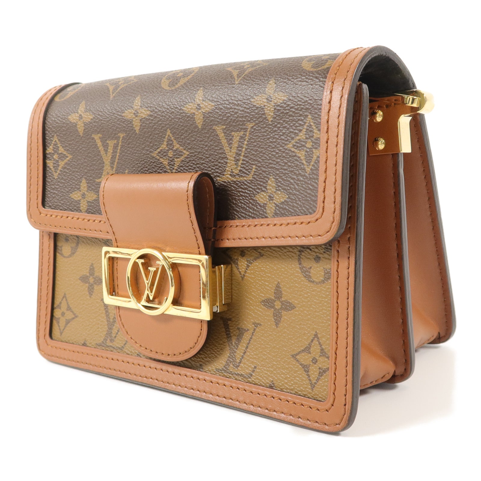 LOUIS VUITTON Monogram Reverse Mini Dauphine肩背袋
