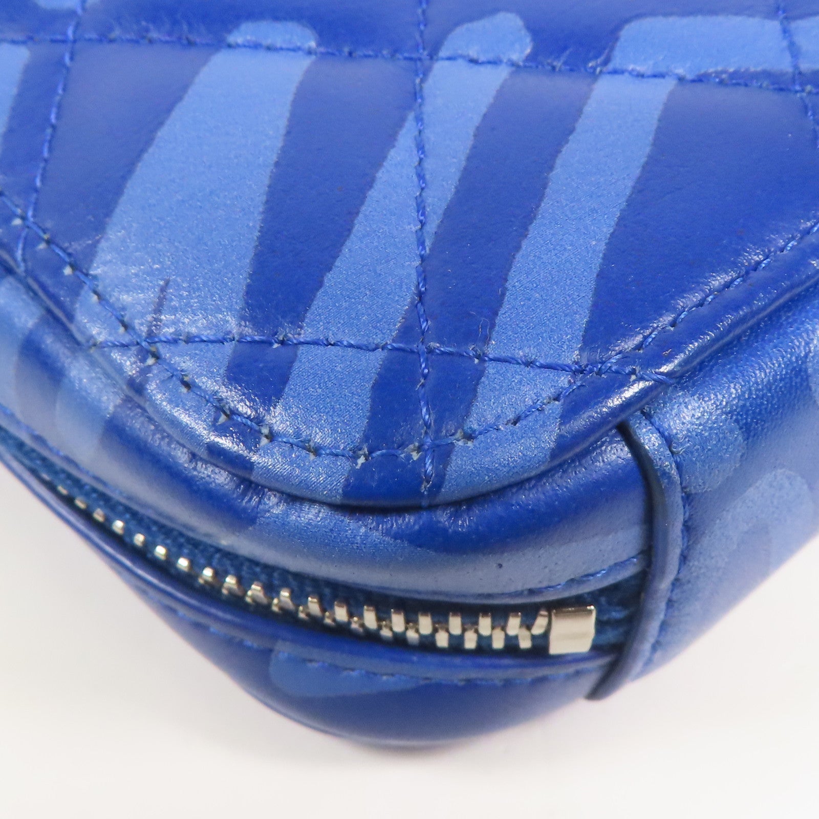 CHANEL 羊皮皮革Shoulder Bag銀扣鏈帶肩背袋