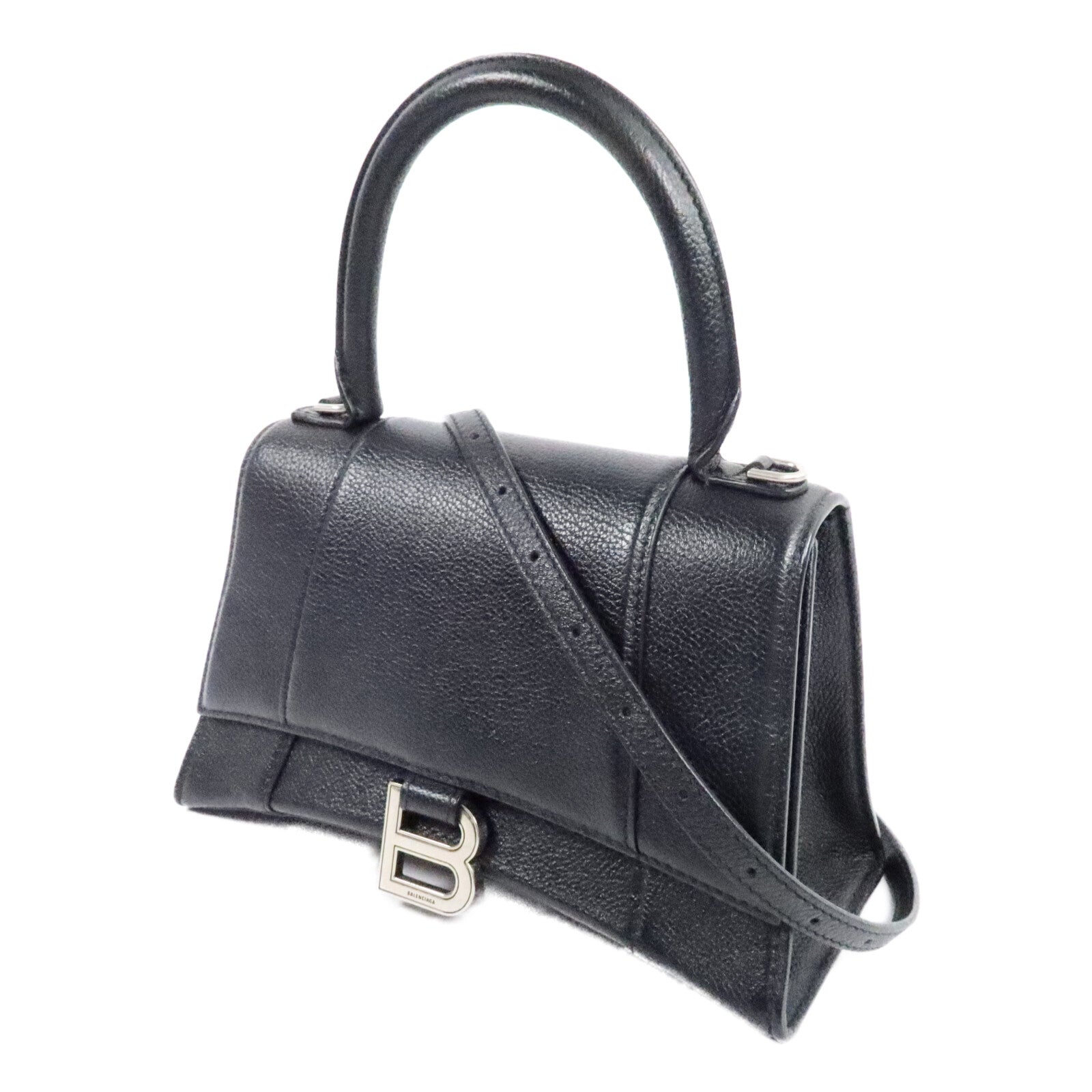 BALENCIAGA 牛皮皮革Hourglass Small Top Handle手挽肩背兩用袋