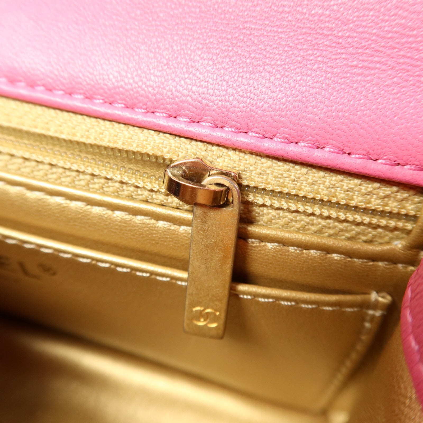 CHANEL 羊皮皮革Classic 20 Golden Ball金扣鏈帶肩背袋