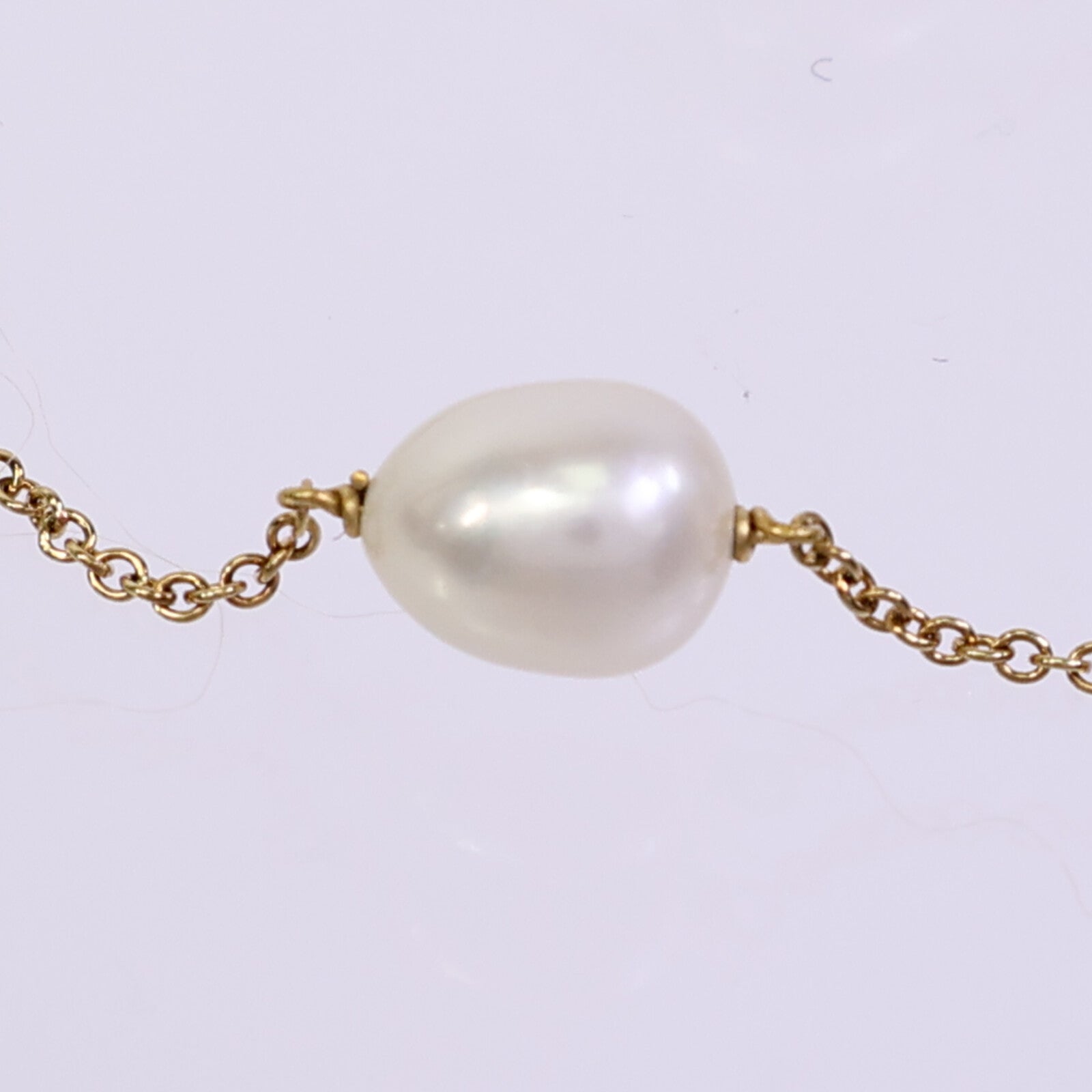 TIFFANY＆CO 18K黃金Pearls By The Yard Bracelet珍珠手鏈