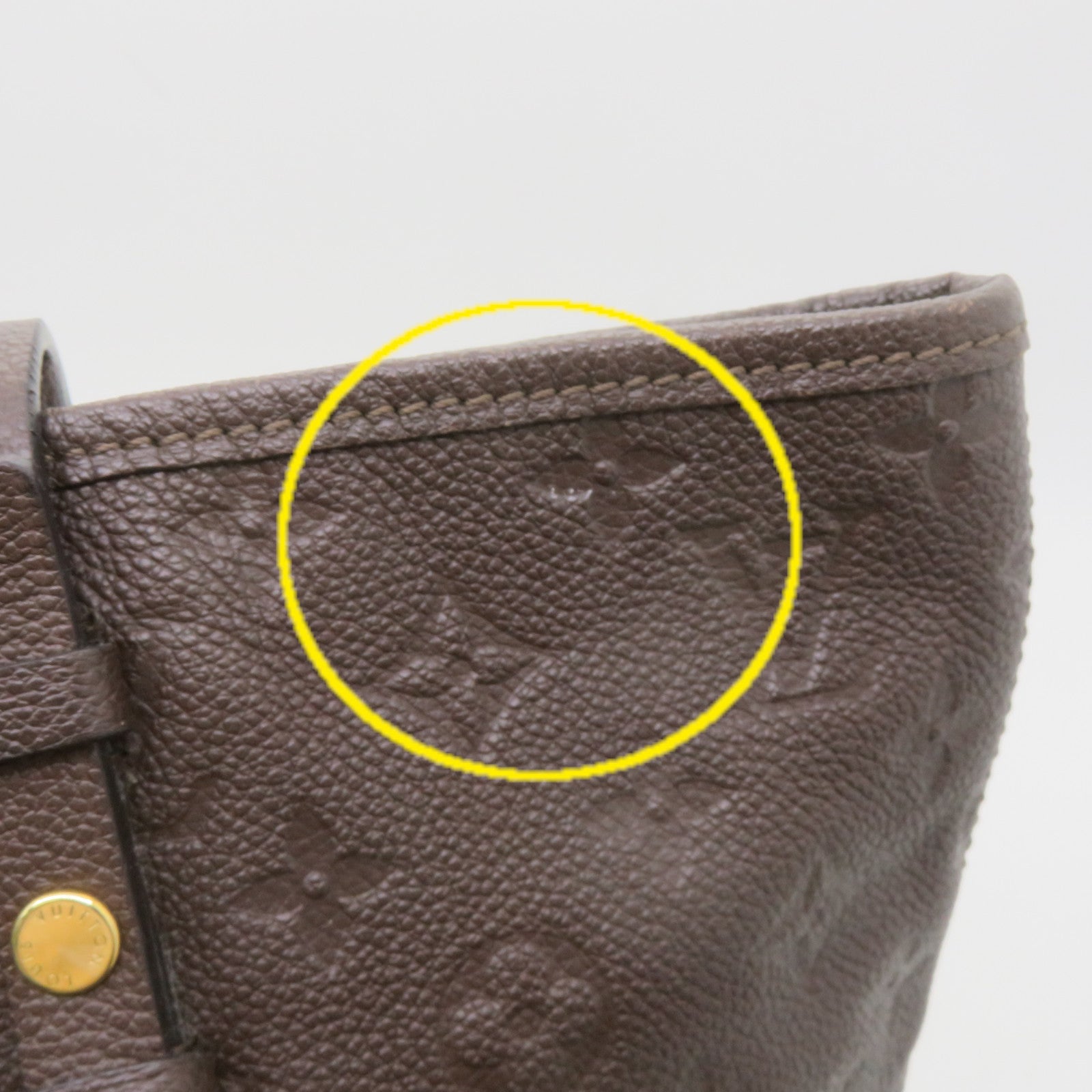 LOUIS VUITTON 【激減優惠】Monogram Empreinte Citadina PM Shoulder Bag金扣肩背袋啡色