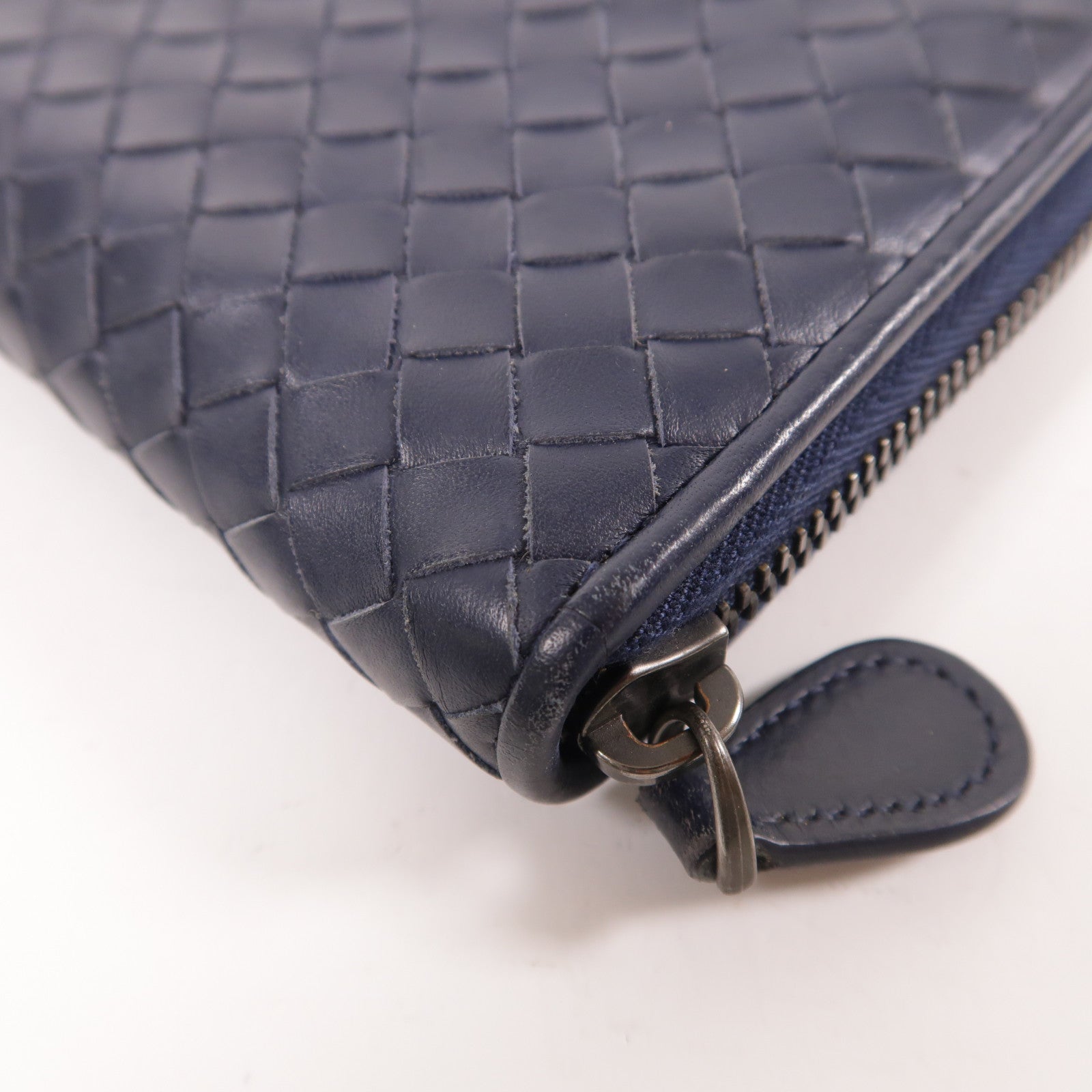 BOTTEGA VENETA 羊皮皮革Zipper Long Wallet金扣長錢包