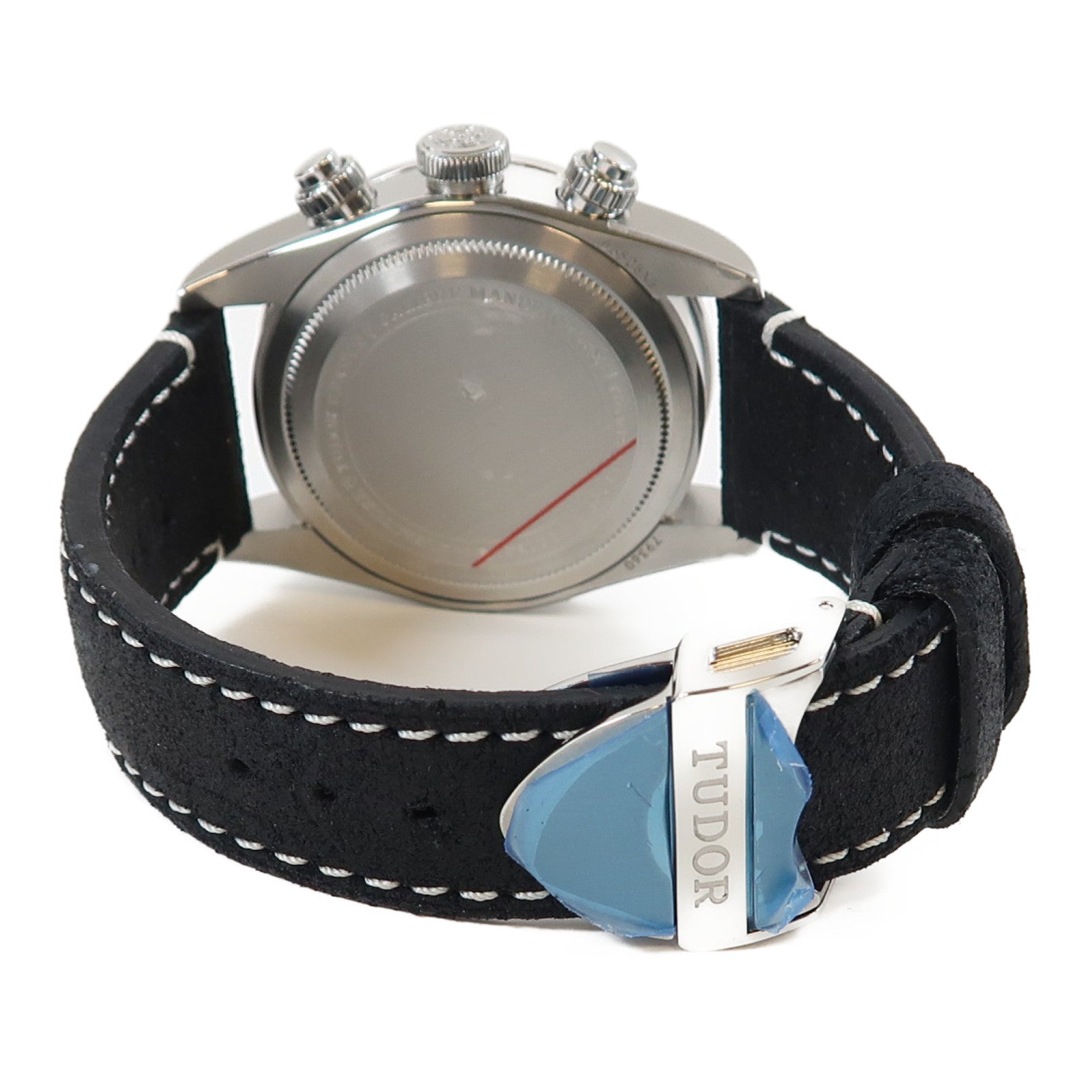 TUDOR Black Bay Chrono不鏽鋼/皮革帶手錶自動機芯白色