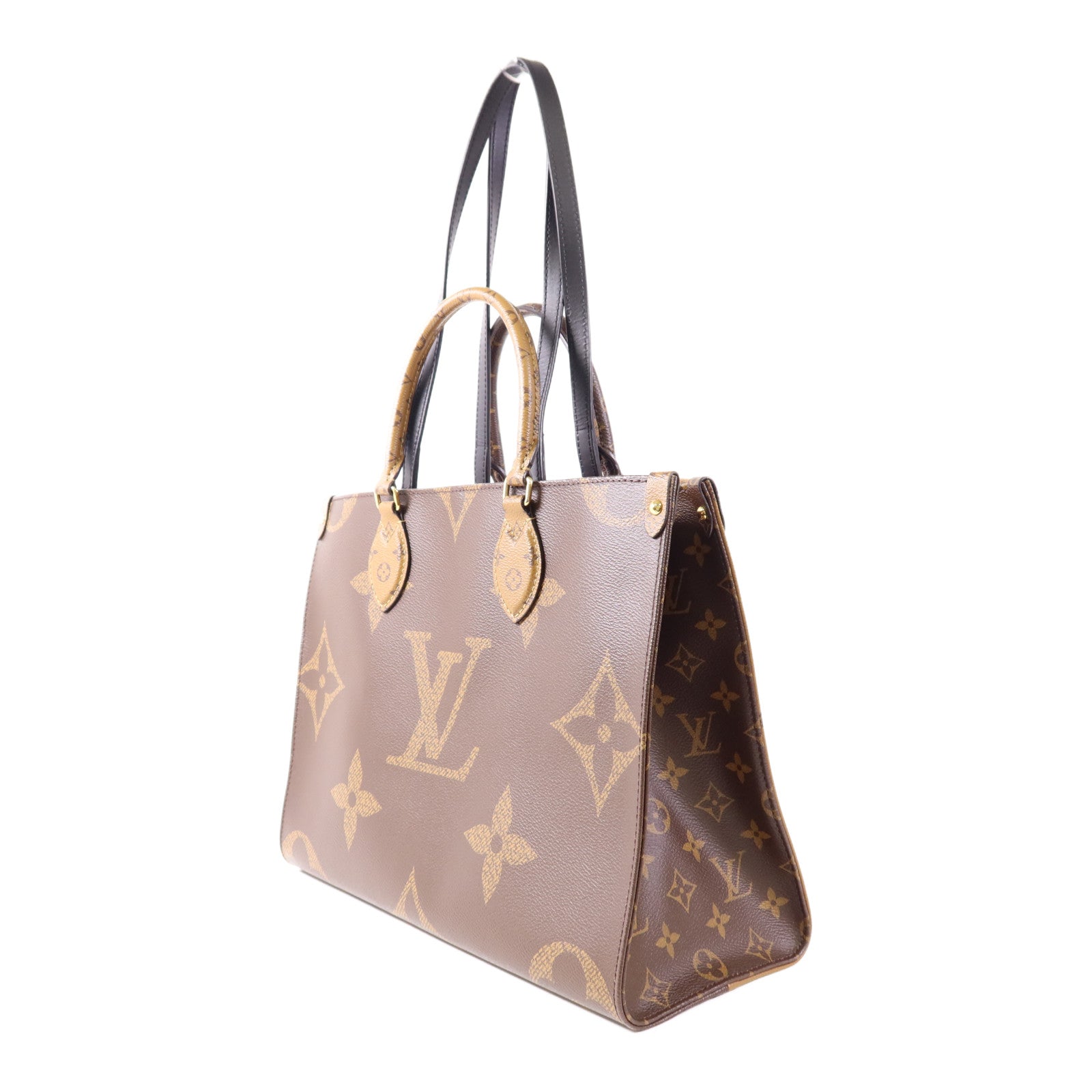 LOUIS VUITTON LV GHW On The Go MM 2 Way Bag M45321 Monogram Giant Brown