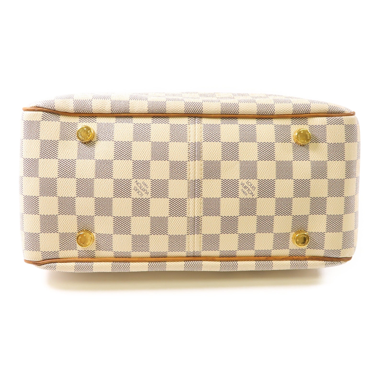 LOUIS VUITTON 【激減優惠】Damier Azur Figheri PM金扣肩背袋