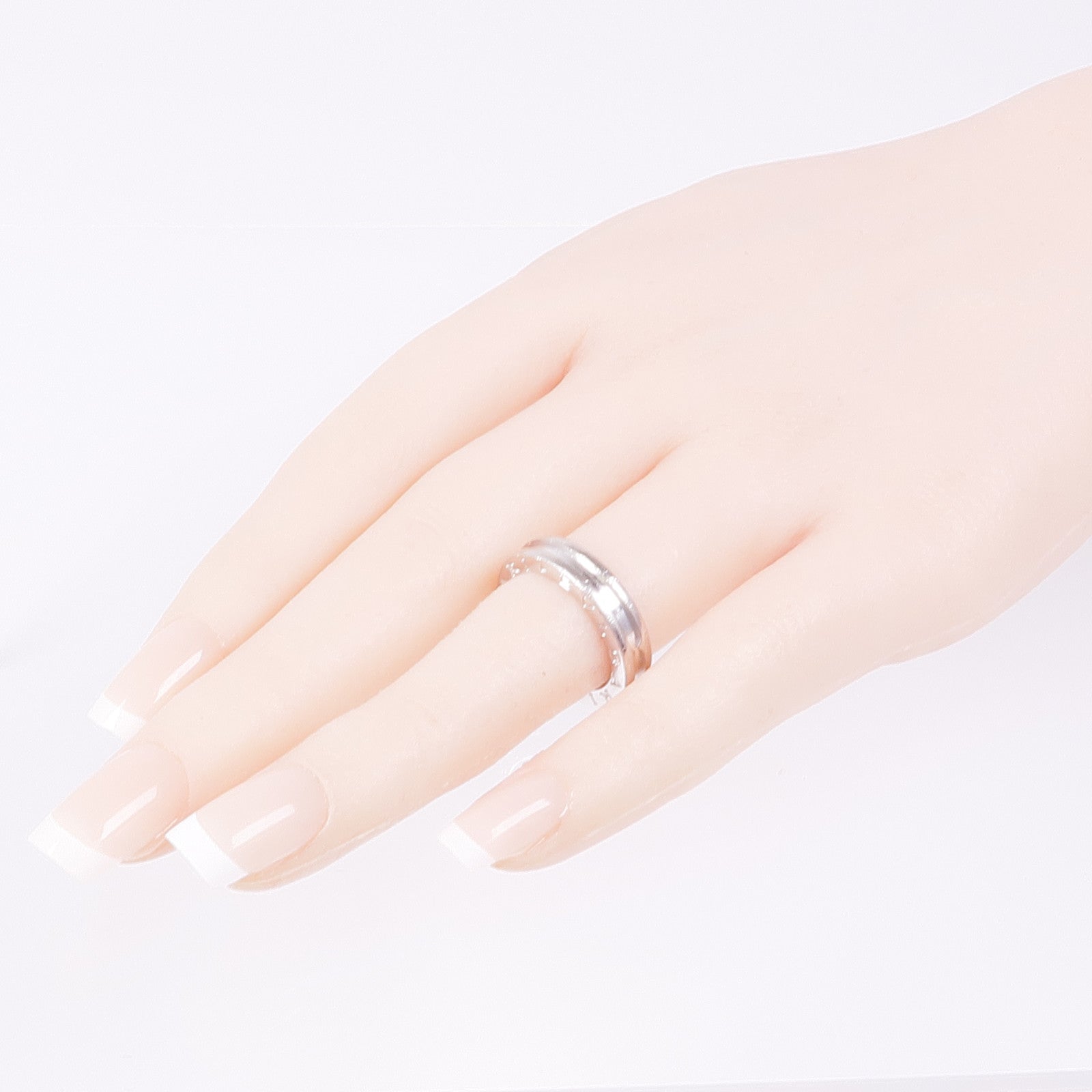 BVLGARI【激減優惠】 18K白金B-zero1 1 Band戒指Bvlgari#51/US#5.5