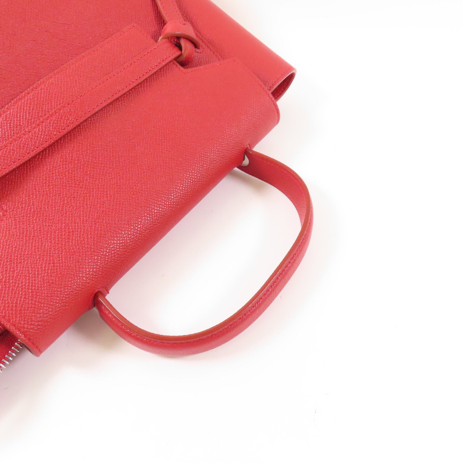 CELINE 牛皮皮革Micro Belt Bag銀扣手挽肩背兩用袋