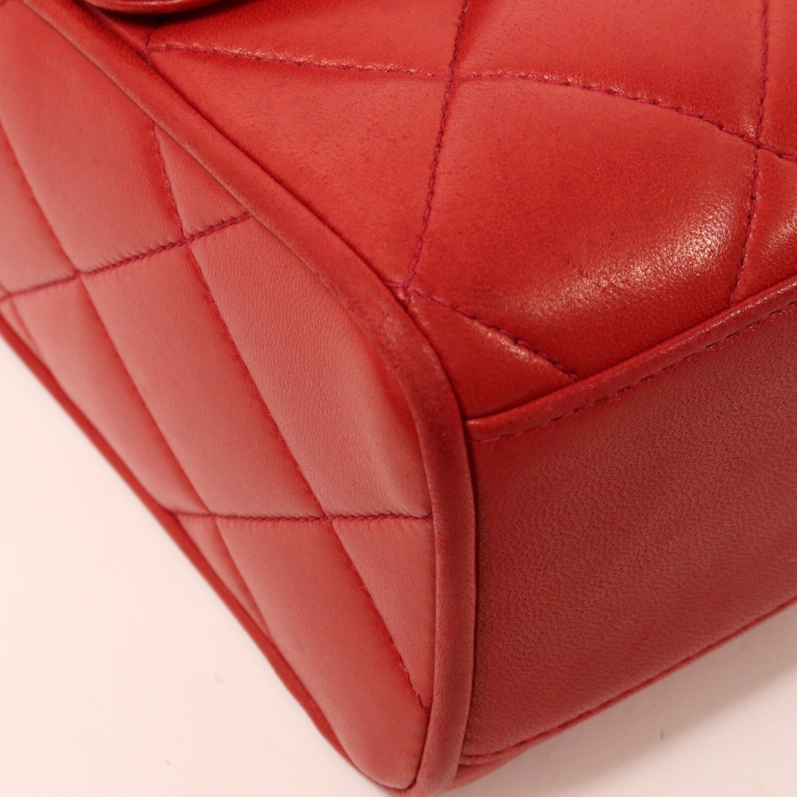 CHANEL 羊皮皮革Vintage Quilted CC Flap Shoulder Bag肩背袋