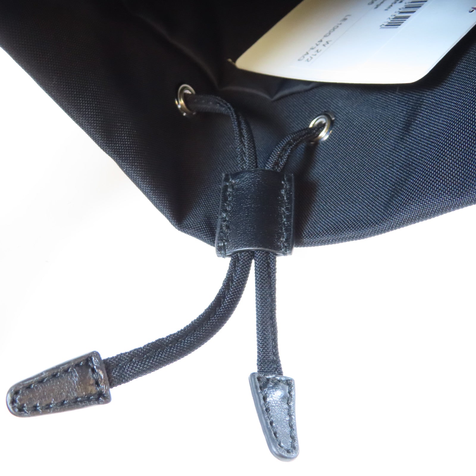 BALENCIAGA 尼龍Wheel Bucket銀扣手挽肩背兩用袋黑色