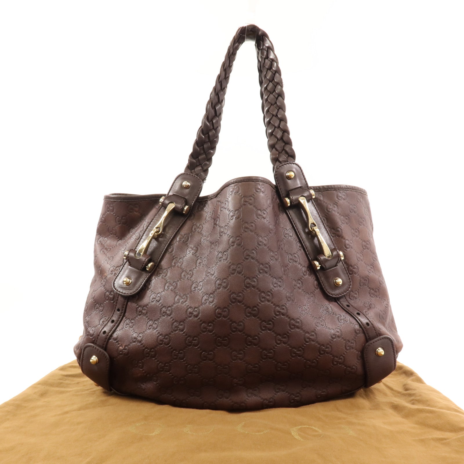 GUCCI 牛皮皮革Pelham金扣肩背袋