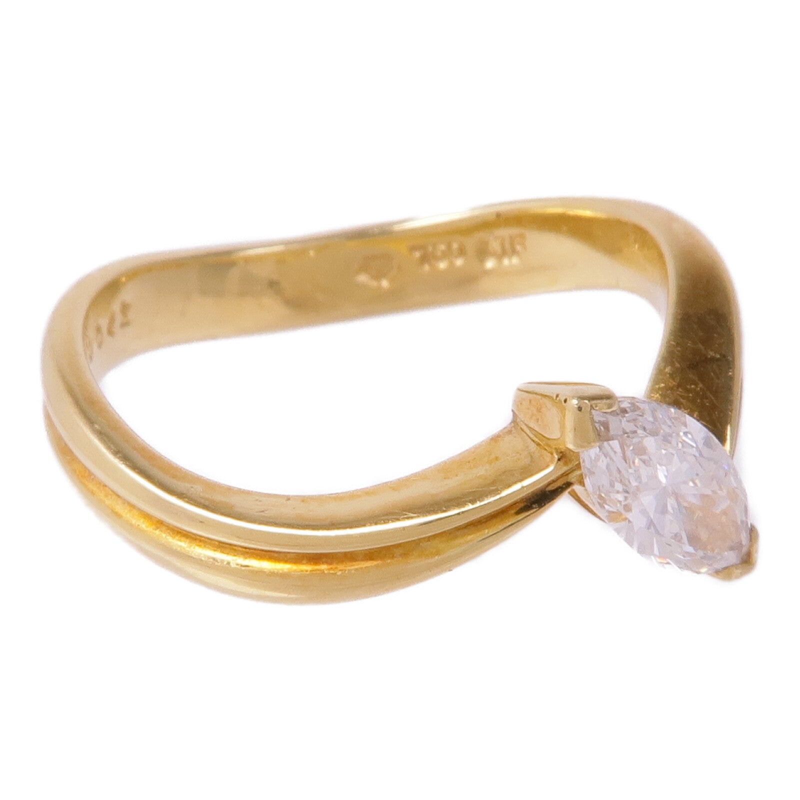 JEWELRY 18K黃金Diamond Ring鑽石戒指US#6.5