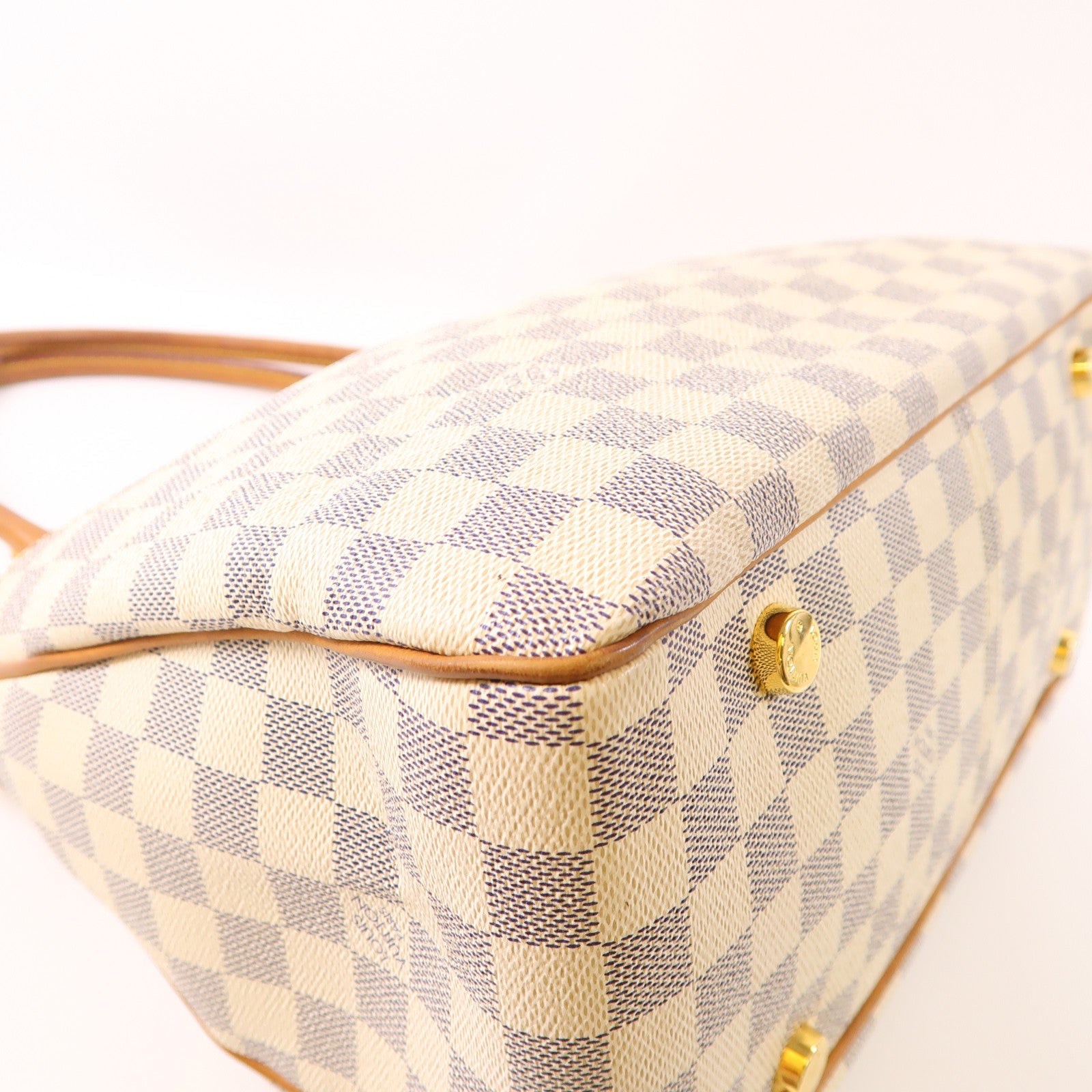 LOUIS VUITTON 【激減優惠】Damier Azur Figheri PM金扣肩背袋