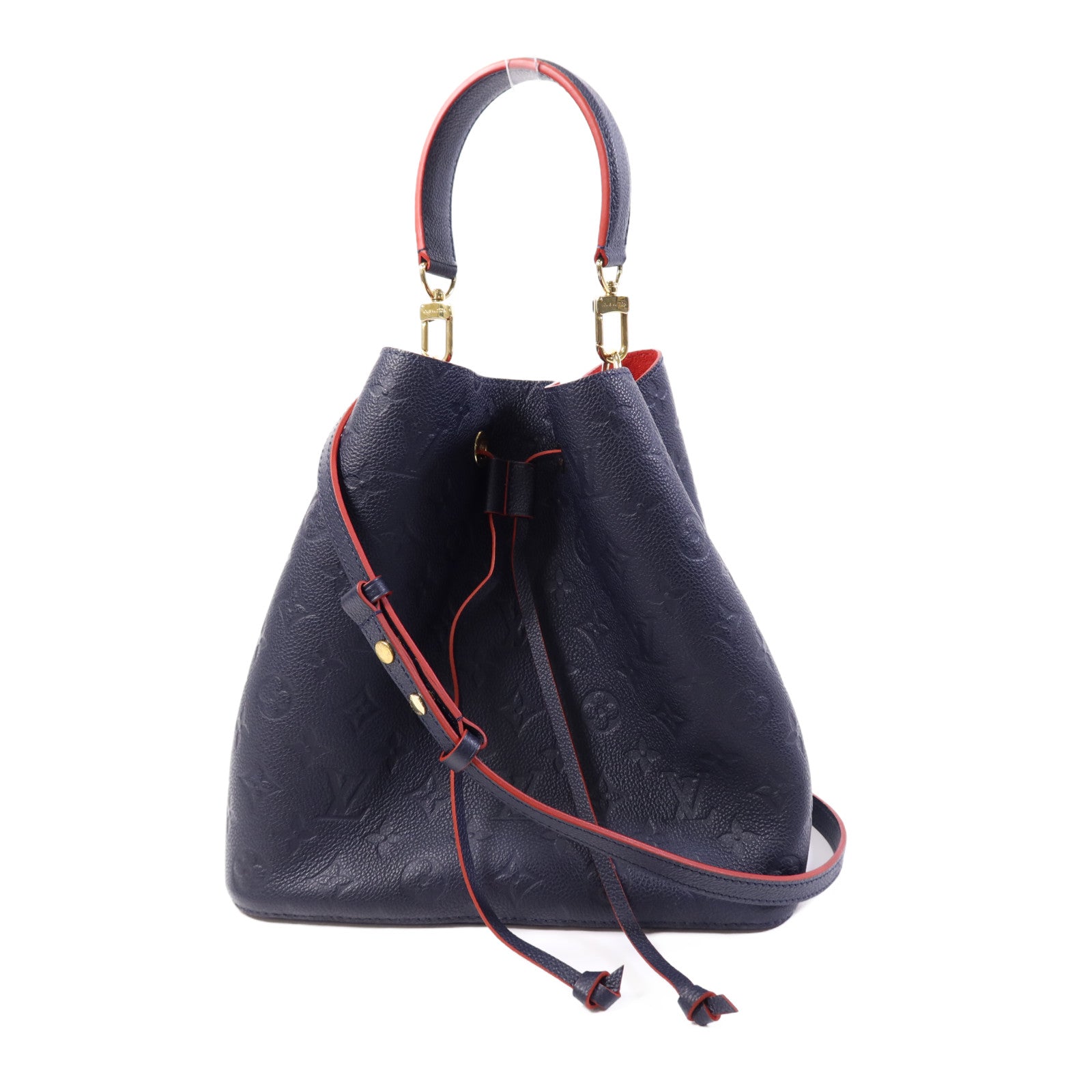 LOUIS VUITTON Monogram Empreinte Neo Noe MM金扣手挽肩背兩用袋