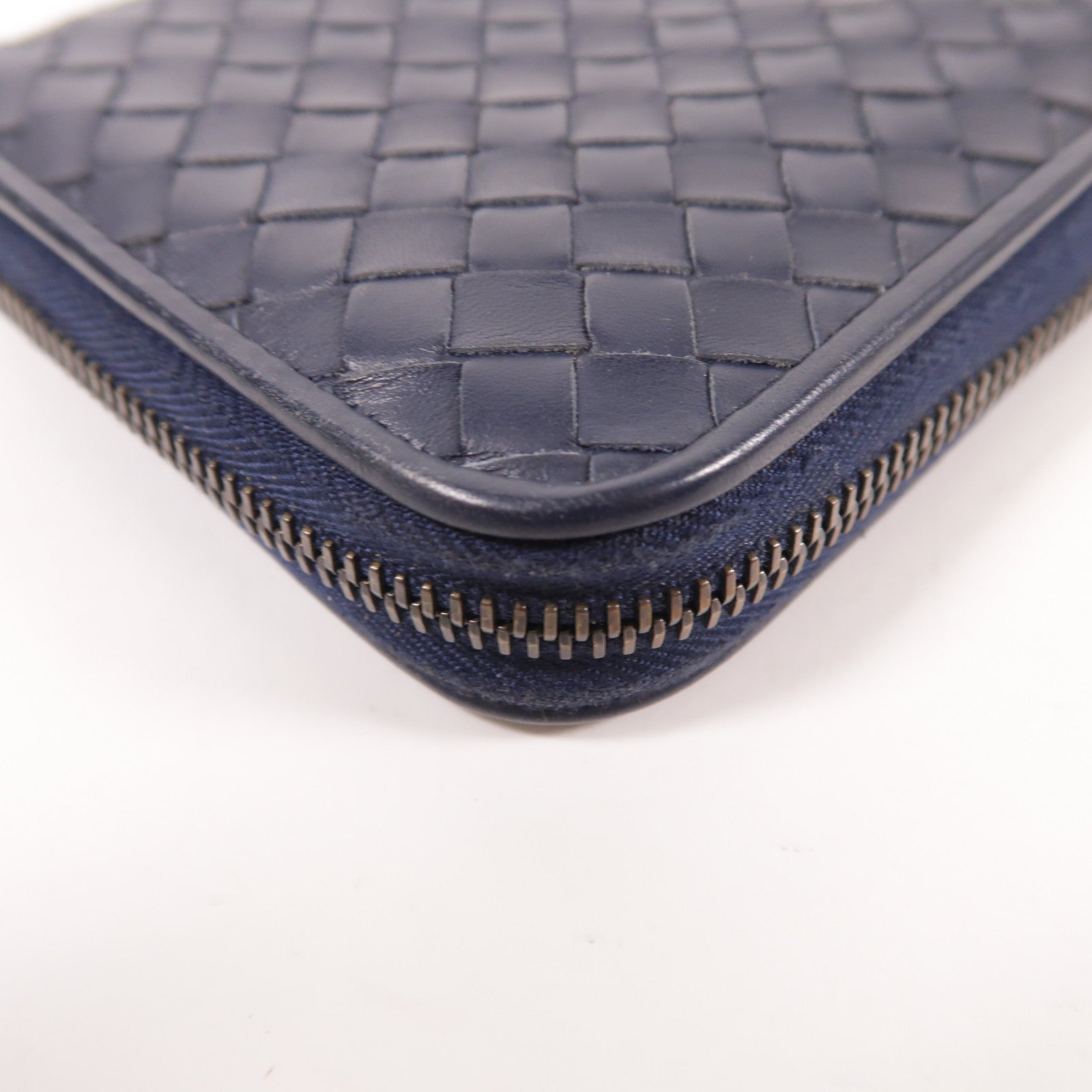 BOTTEGA VENETA 羊皮皮革Zipper Long Wallet金扣長錢包