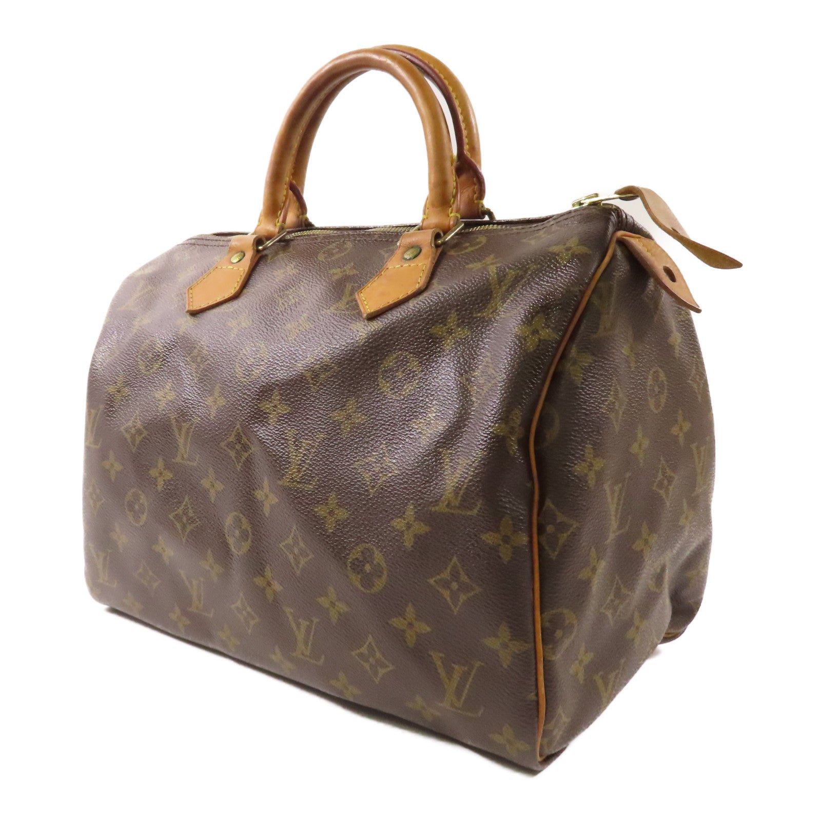 LOUIS VUITTON LV GHW Speedy 30 Handbag Boston Bag M41526 Monogram Brown