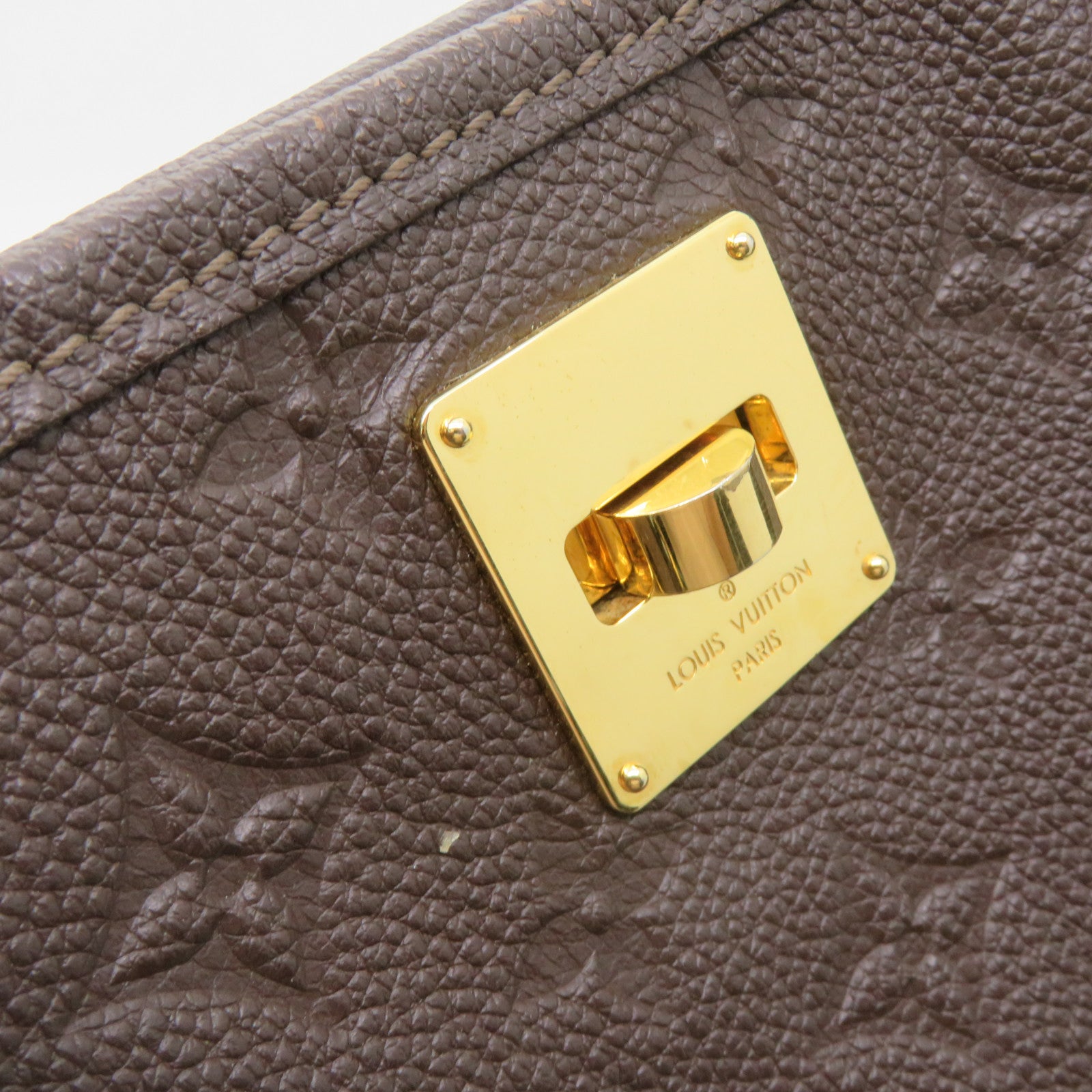 LOUIS VUITTON 【激減優惠】Monogram Empreinte Citadina PM Shoulder Bag金扣肩背袋啡色