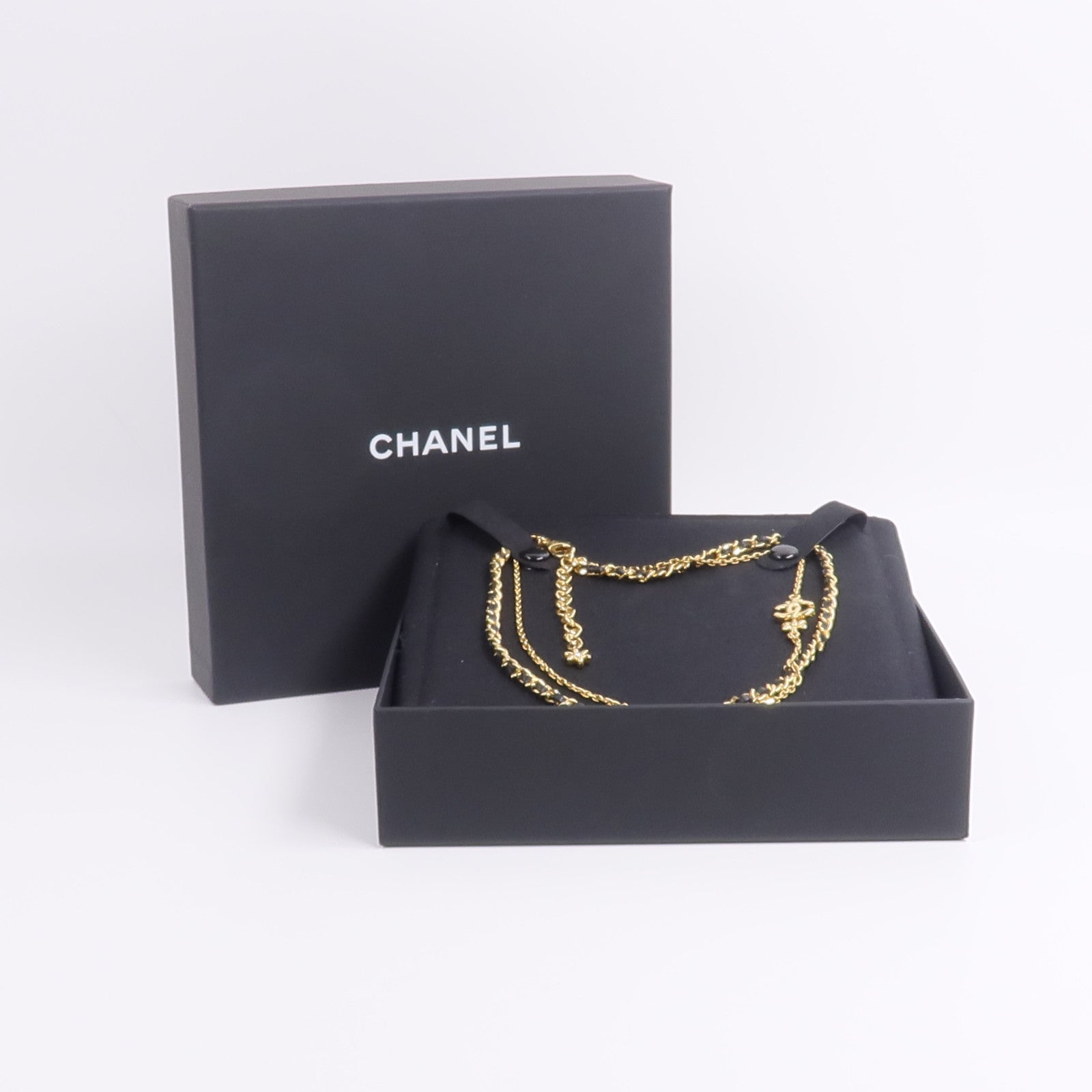 CHANEL 【激減優惠】金屬/牛皮皮革Necklace項鍊