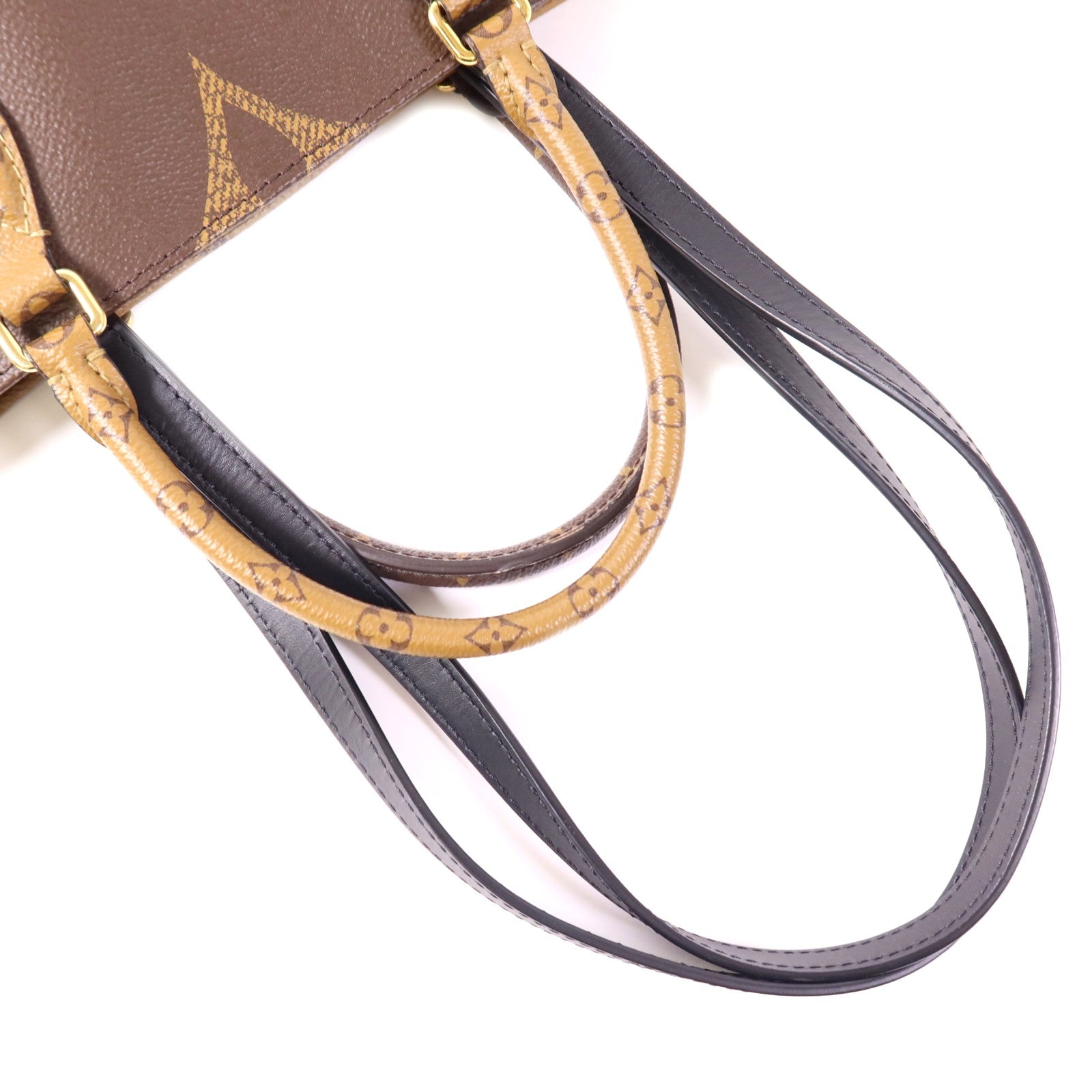 LOUIS VUITTON LV GHW On The Go MM 2 Way Bag M45321 Monogram Giant Brown