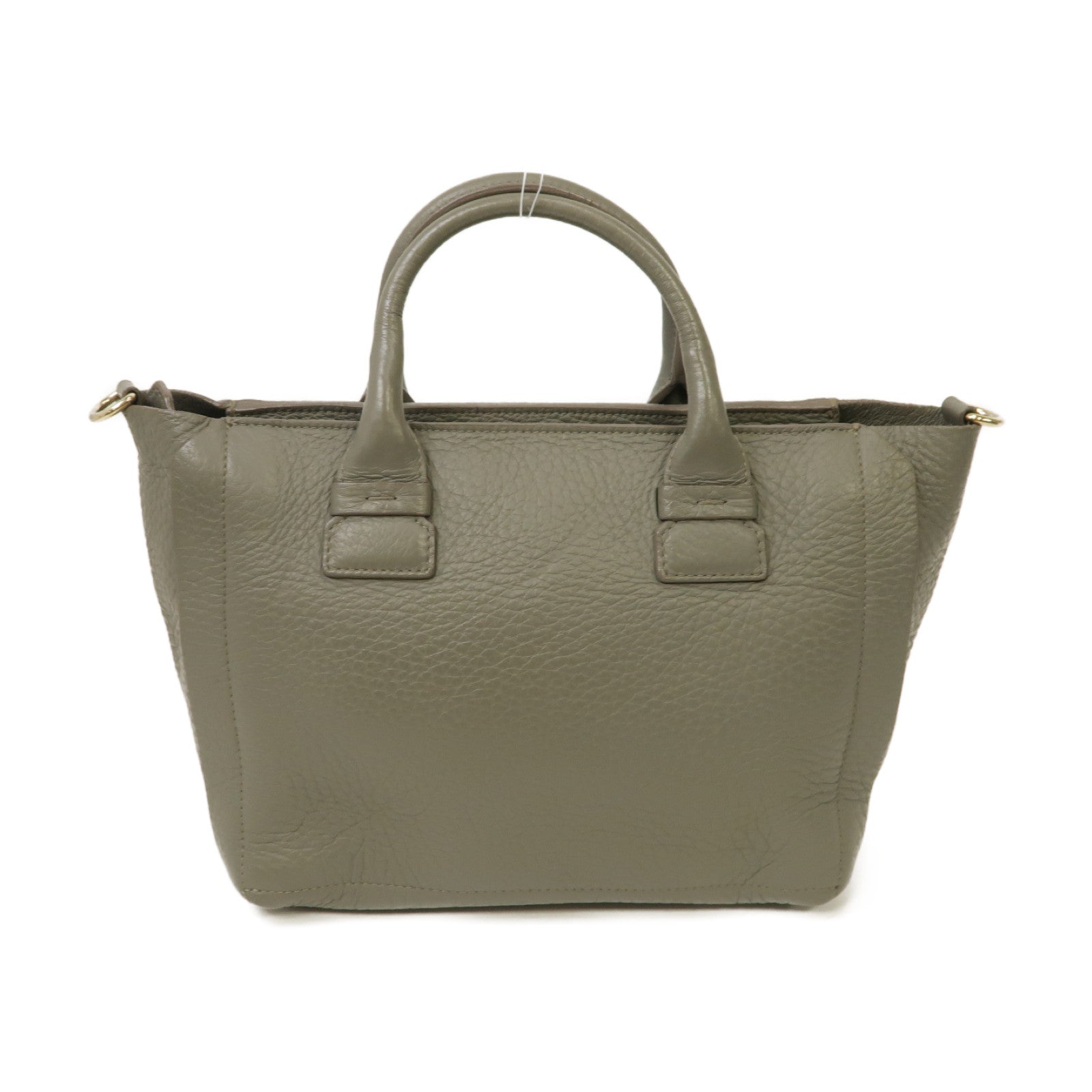 Furla 【激減優惠】牛皮皮革2 Way Shoulder Bag金扣手挽肩背兩用袋灰色