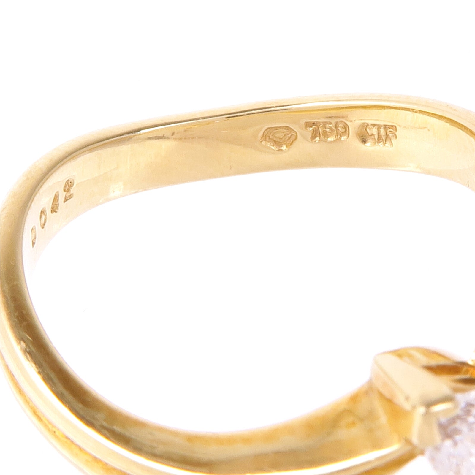JEWELRY 18K黃金Diamond Ring鑽石戒指US#6.5