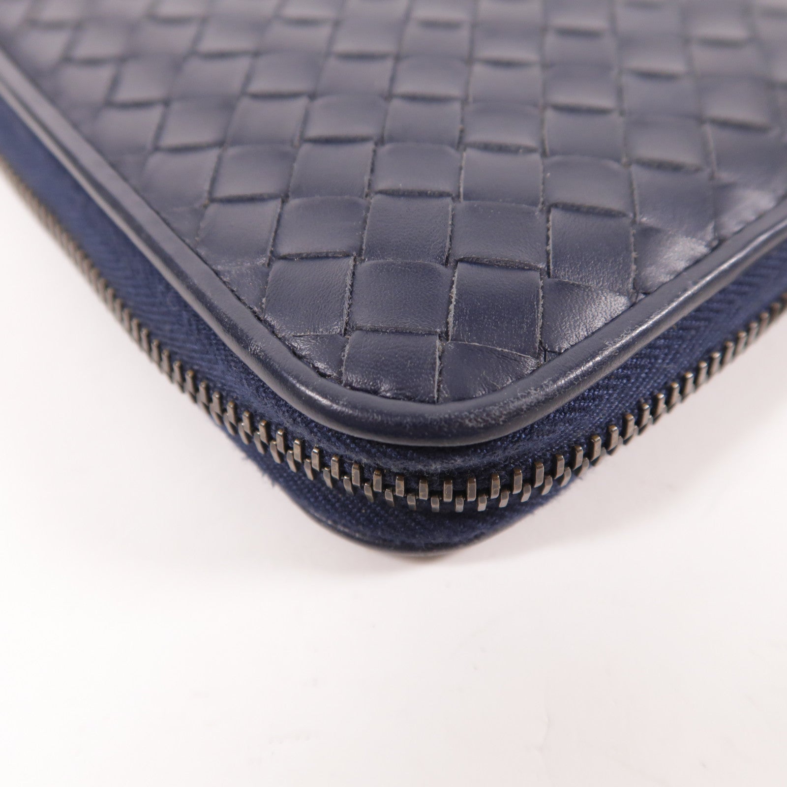 BOTTEGA VENETA 羊皮皮革Zipper Long Wallet金扣長錢包