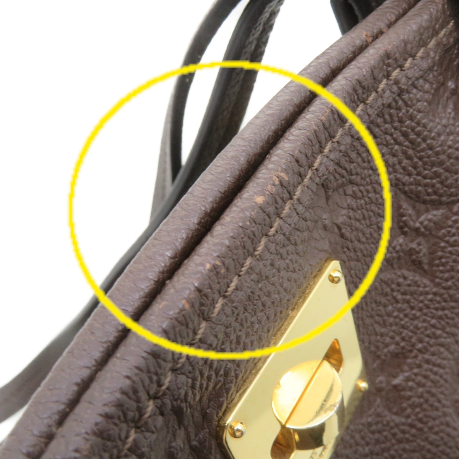 LOUIS VUITTON 【激減優惠】Monogram Empreinte Citadina PM Shoulder Bag金扣肩背袋啡色