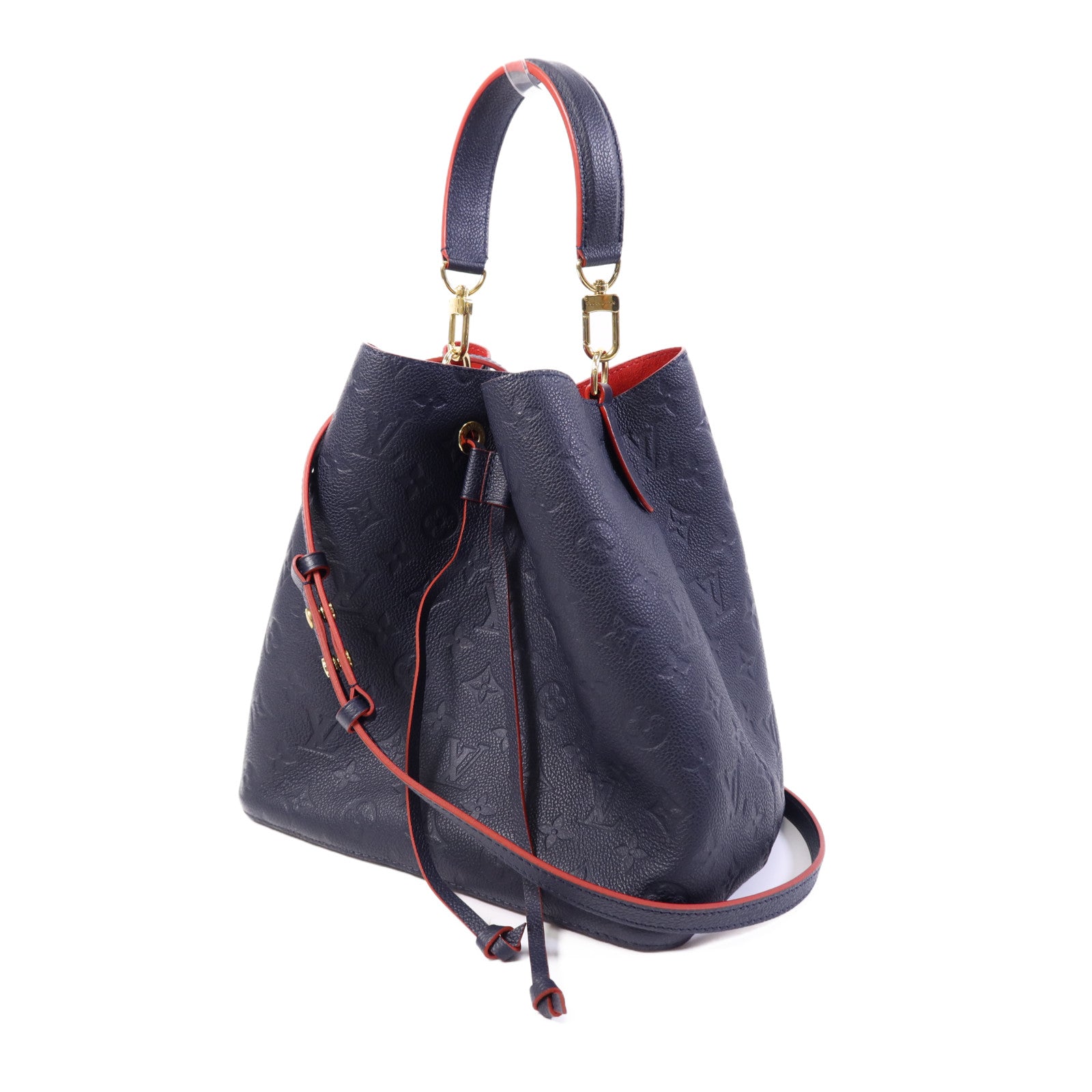 LOUIS VUITTON Monogram Empreinte Neo Noe MM金扣手挽肩背兩用袋