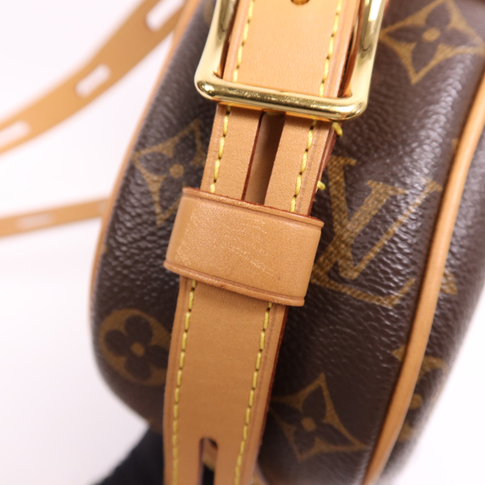 LOUIS VUITTON Monogram Boite Chapeau Souple金扣肩背袋棕色