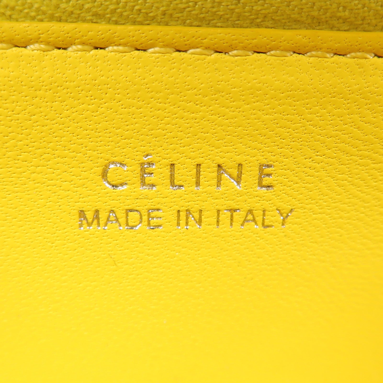 CELINE 牛皮皮革Long Wallet銀扣長錢包