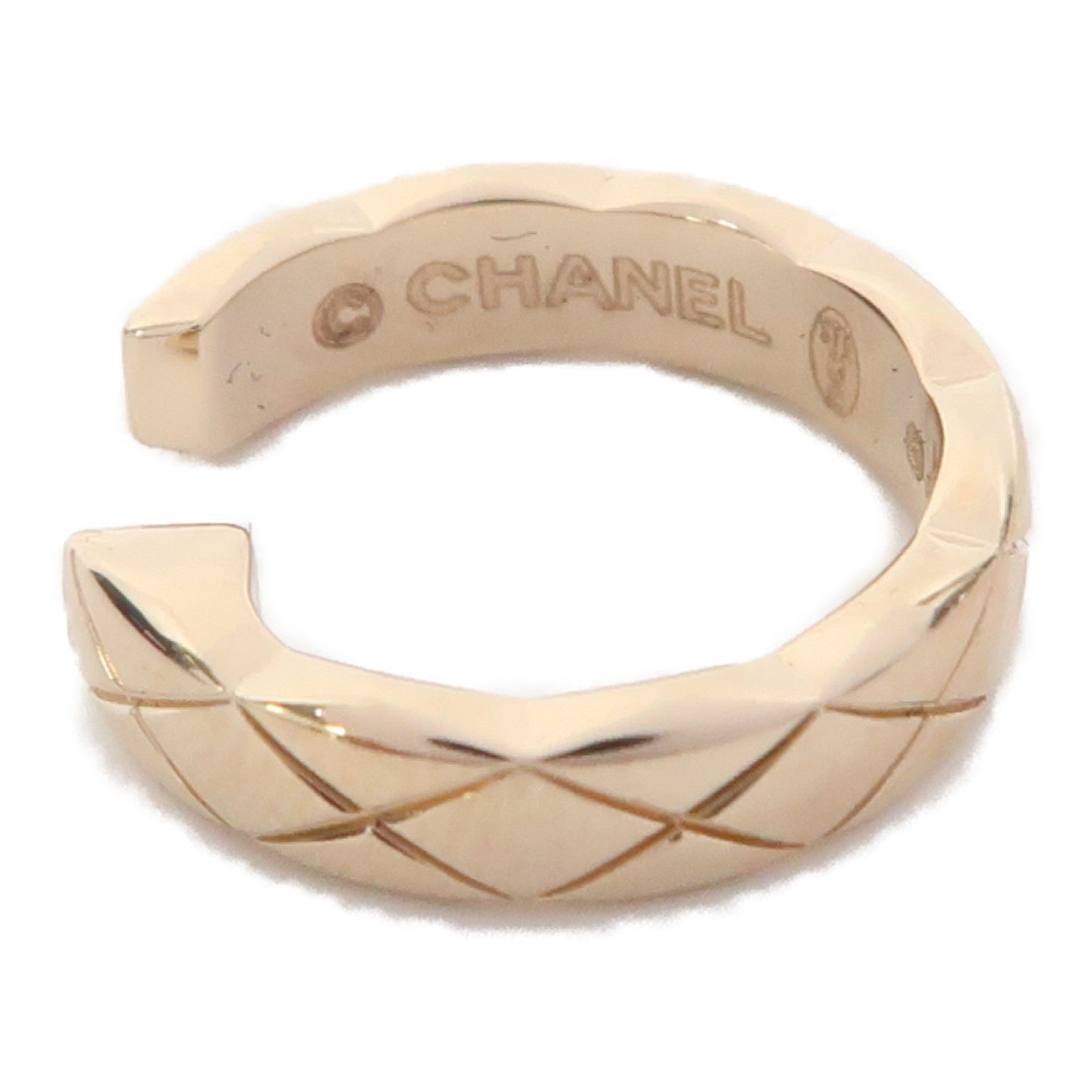CHANEL 18K玫瑰金CoCo Crush Single Earring耳環金色