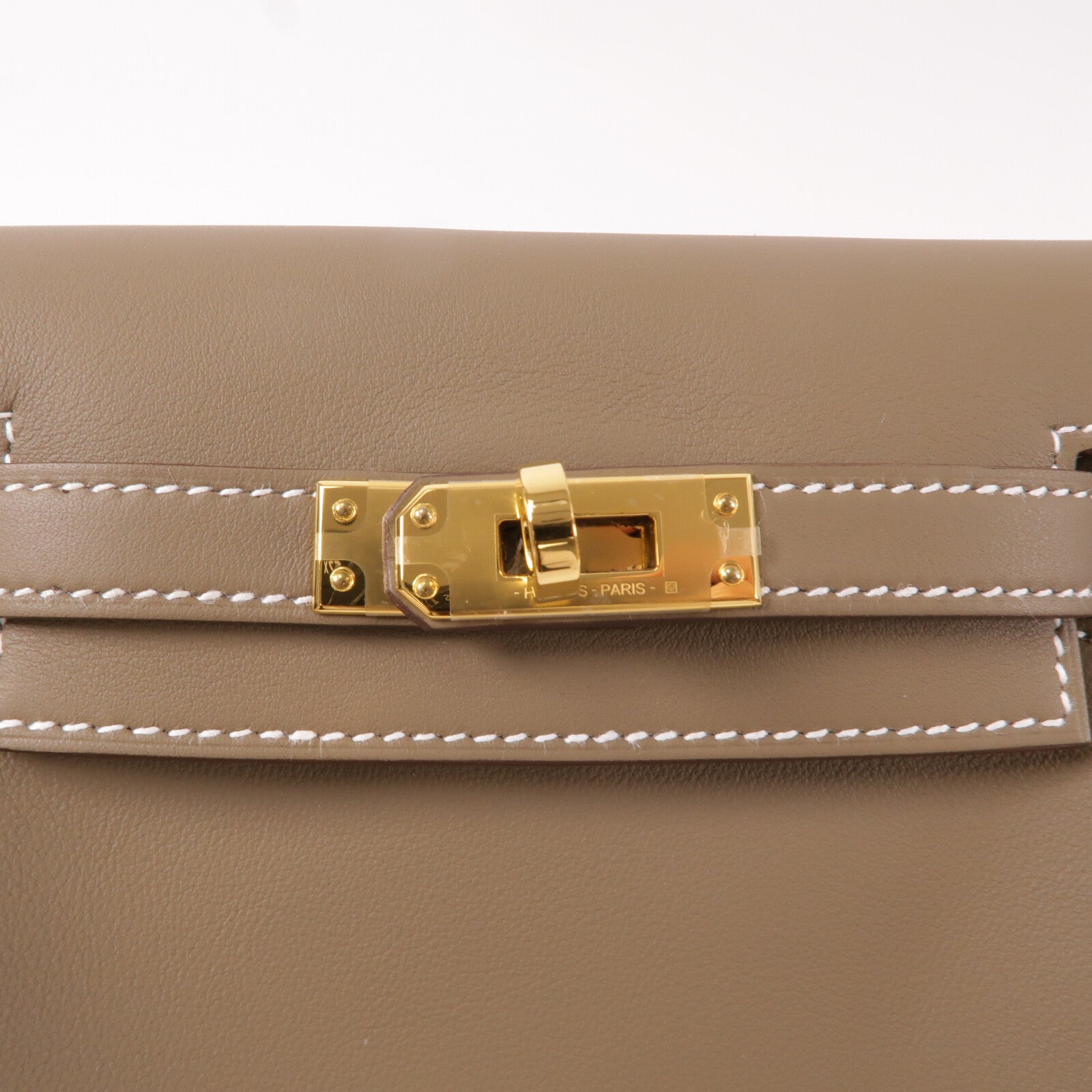 HERMES Swift皮革Kelly Jump背包Etoupe
