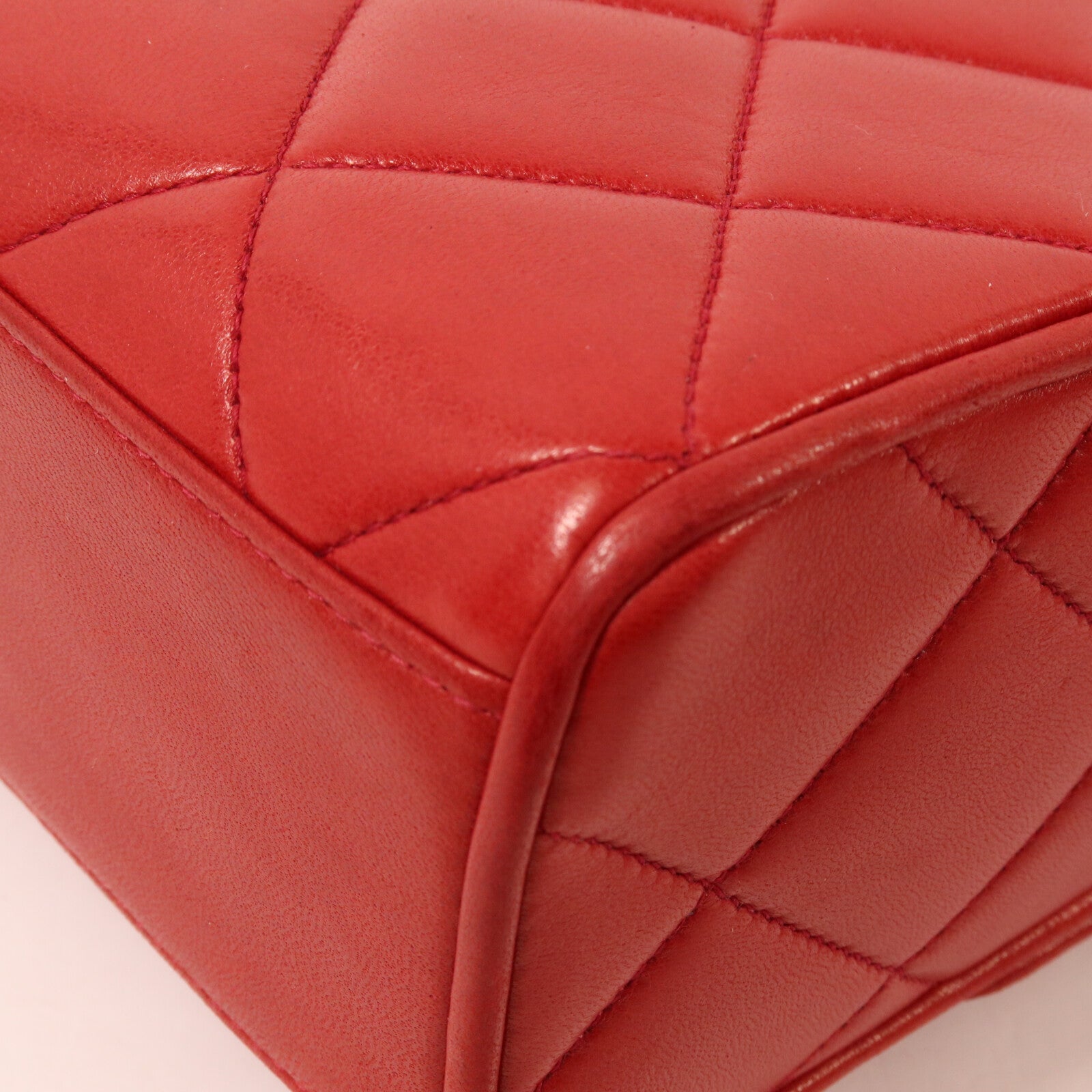 CHANEL 羊皮皮革Vintage Quilted CC Flap Shoulder Bag肩背袋