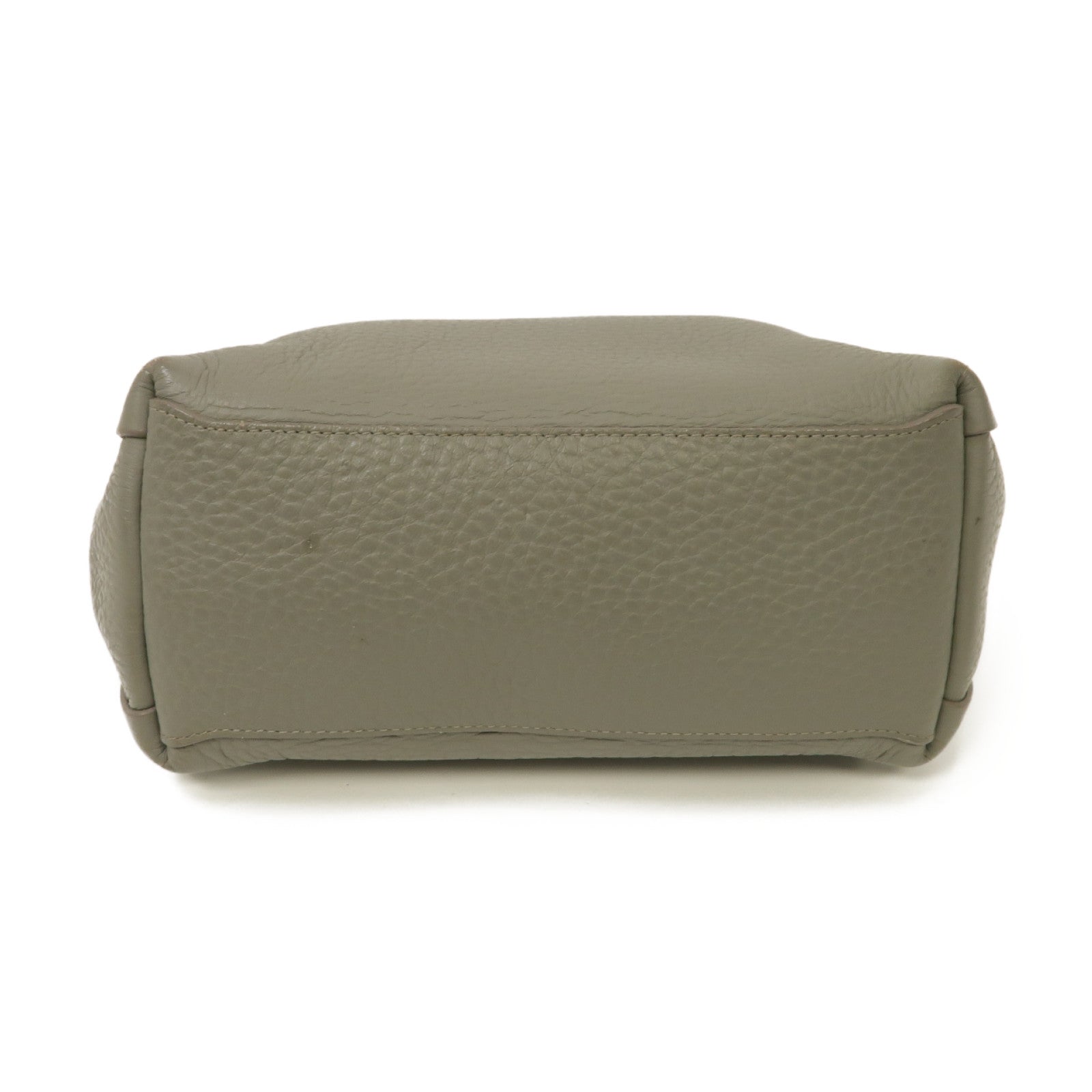 Furla 【激減優惠】牛皮皮革2 Way Shoulder Bag金扣手挽肩背兩用袋灰色